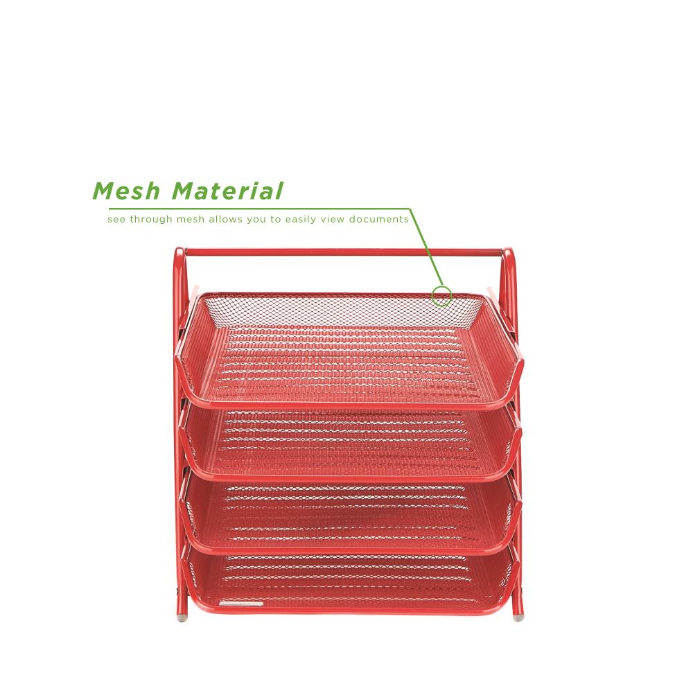Mind Reader 4TPAPER-RED Desktop-Organizers - View #4