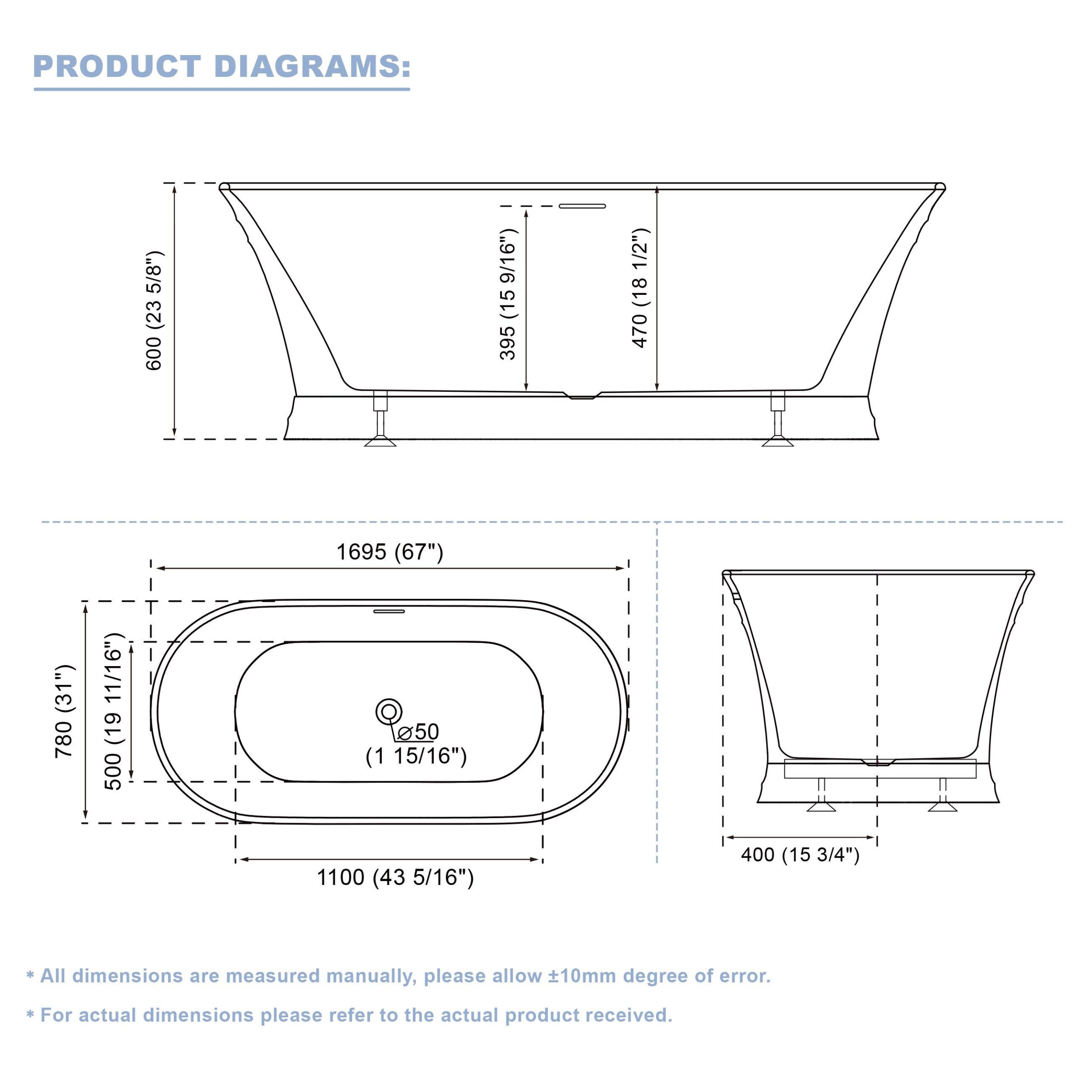 LIVIZA LBTY-VZ67ELI bathtubs - View #7