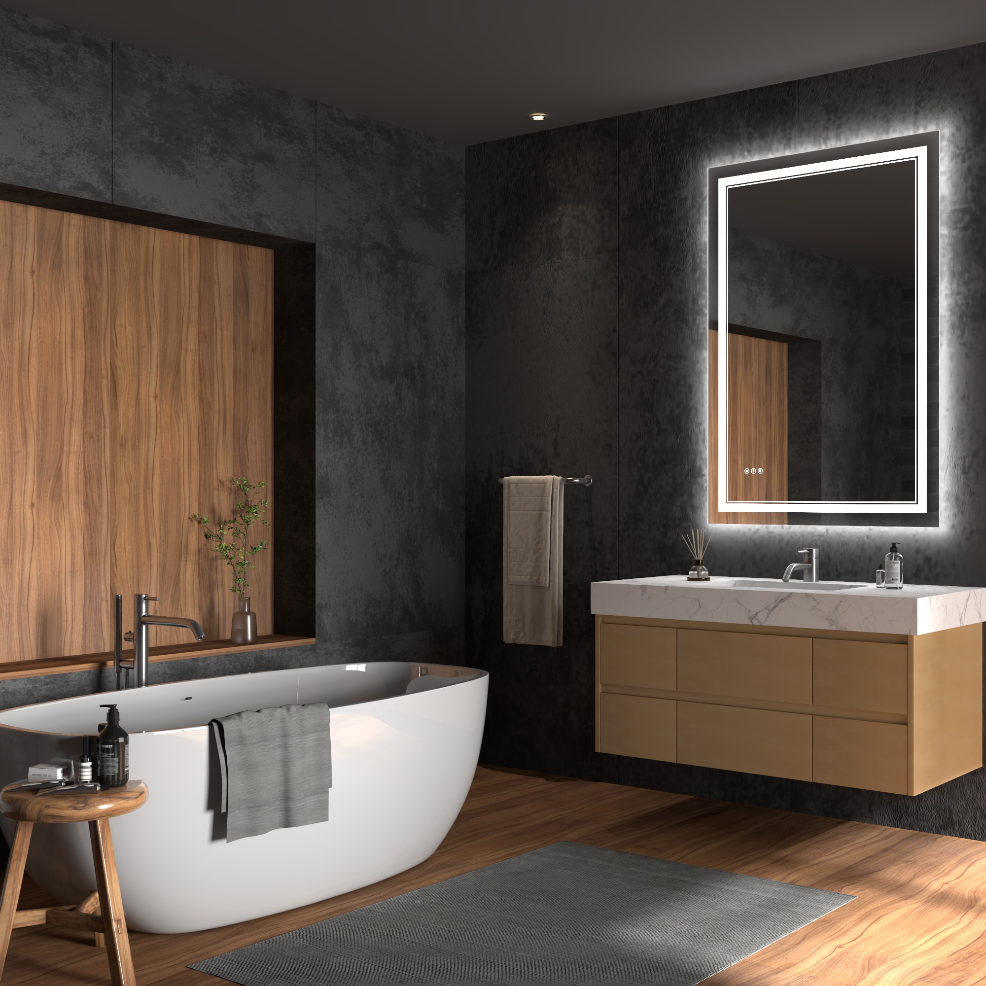 ExBrite JQBM4024FLCS Framed-Bath-Mirrors - View #14