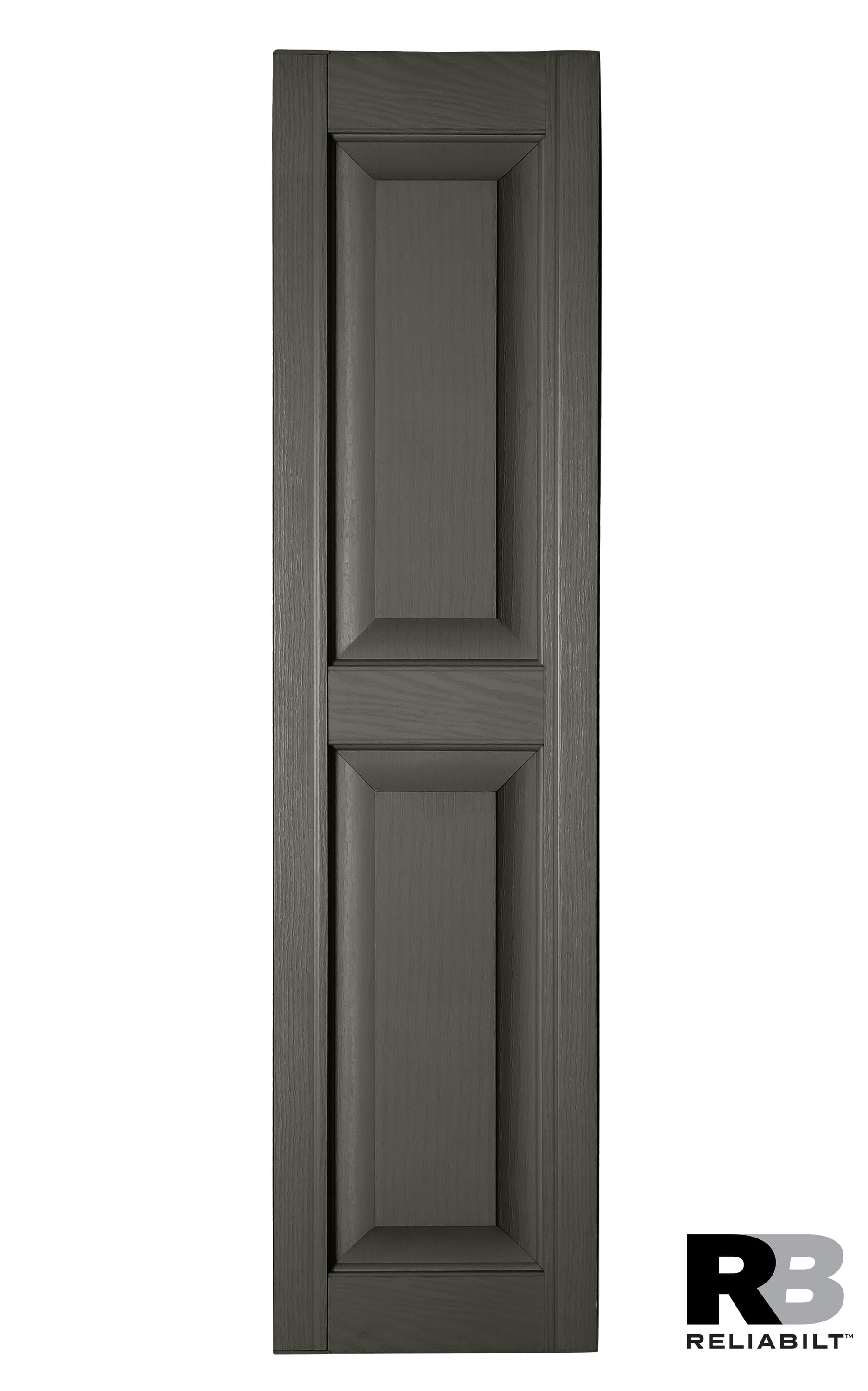 RELIABILT RP1270352 12-in W x 70-in H Dove Gray Raised panel Polypropylene Exterior Shutters ( 2 -Pack )