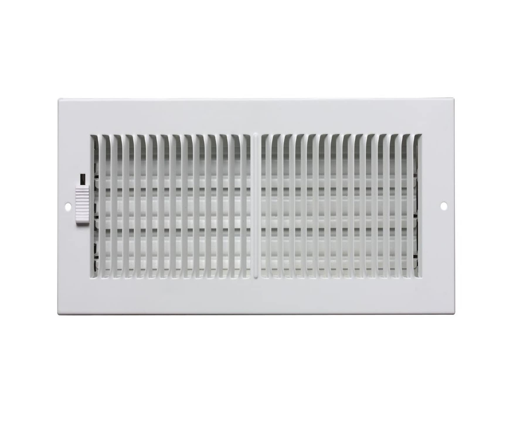 RELIABILT 5321206WH 12-in x 6-in 2-way Steel White Sidewall/Ceiling Register