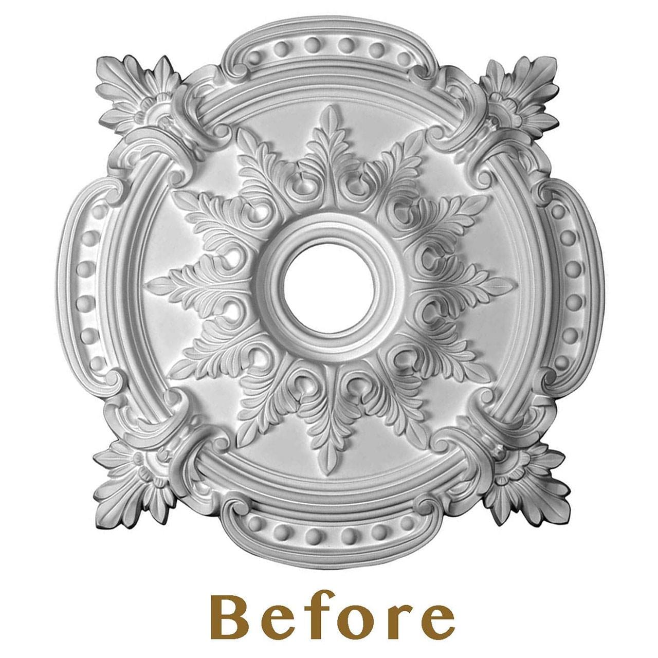 From Plain to Beautiful in Hours CCMF-121-INT-LL Ceiling-Medallions - View #3
