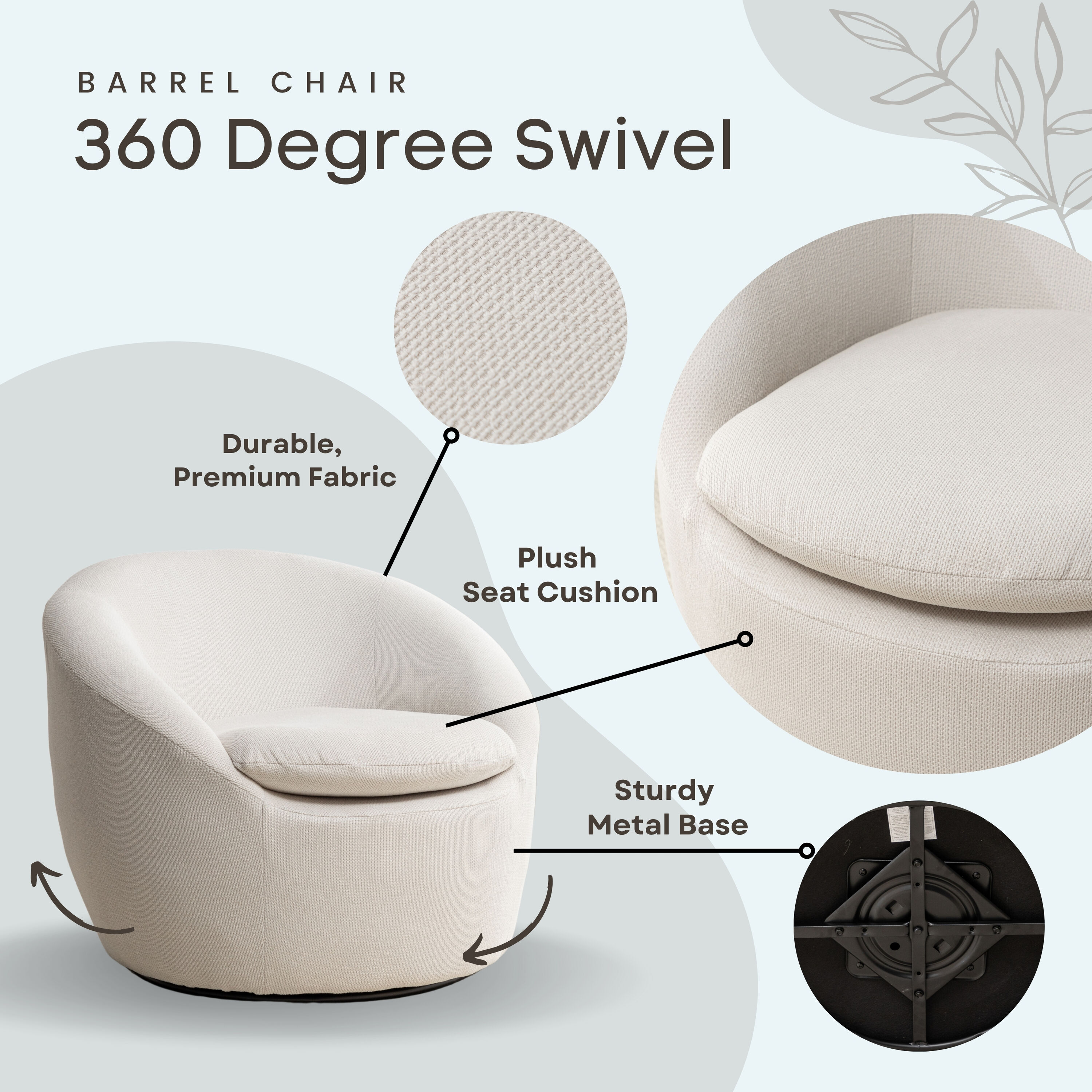 Roundhill Furniture AC506BG chairs - View #7