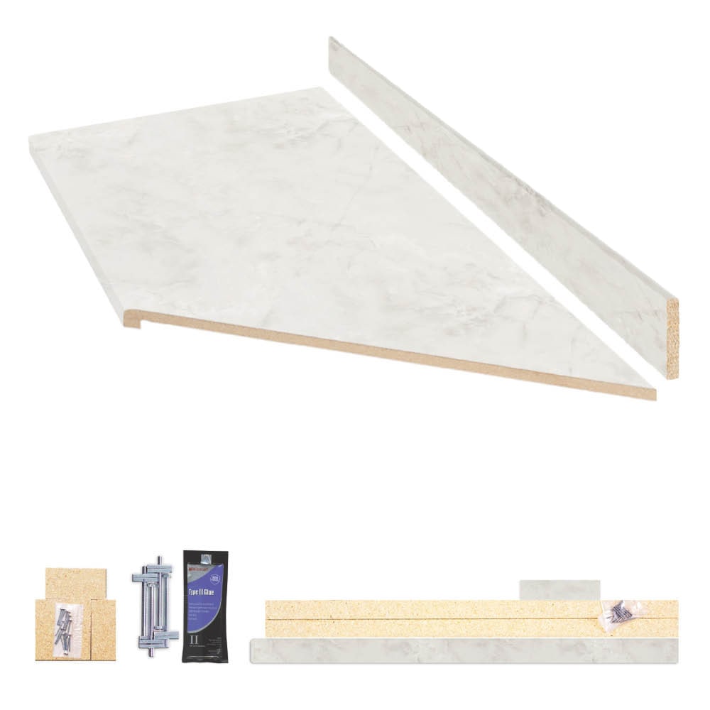 VT Dimensions 12349KT08R7408 96-in x 25.25-in x 0.75-in 7408-43 Miter-Cut Laminate Countertop Kit