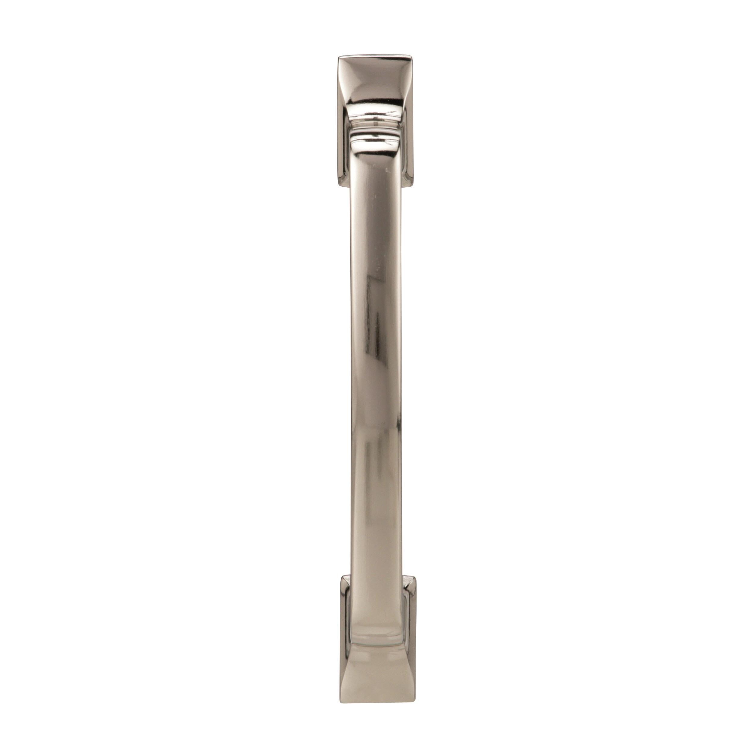 Polished Nickel 3-Inch Modern Cabinet Pull with Mounting Hardware