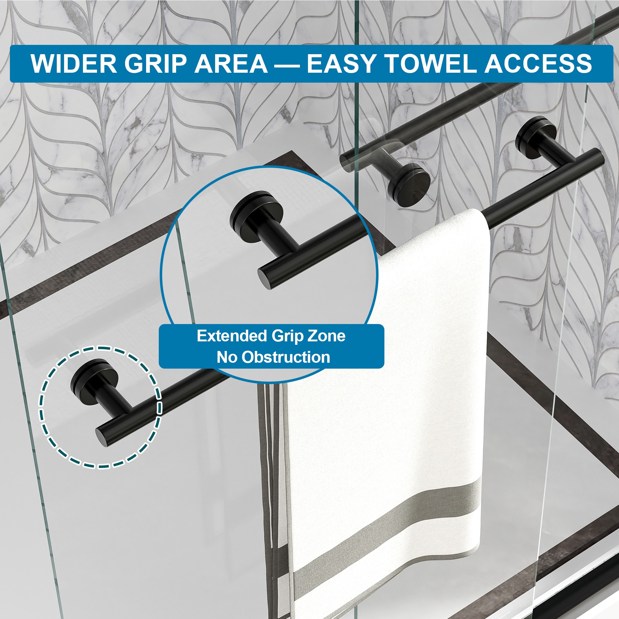 WELLFOR DTG-BAS137BG Shower-Doors - View #8