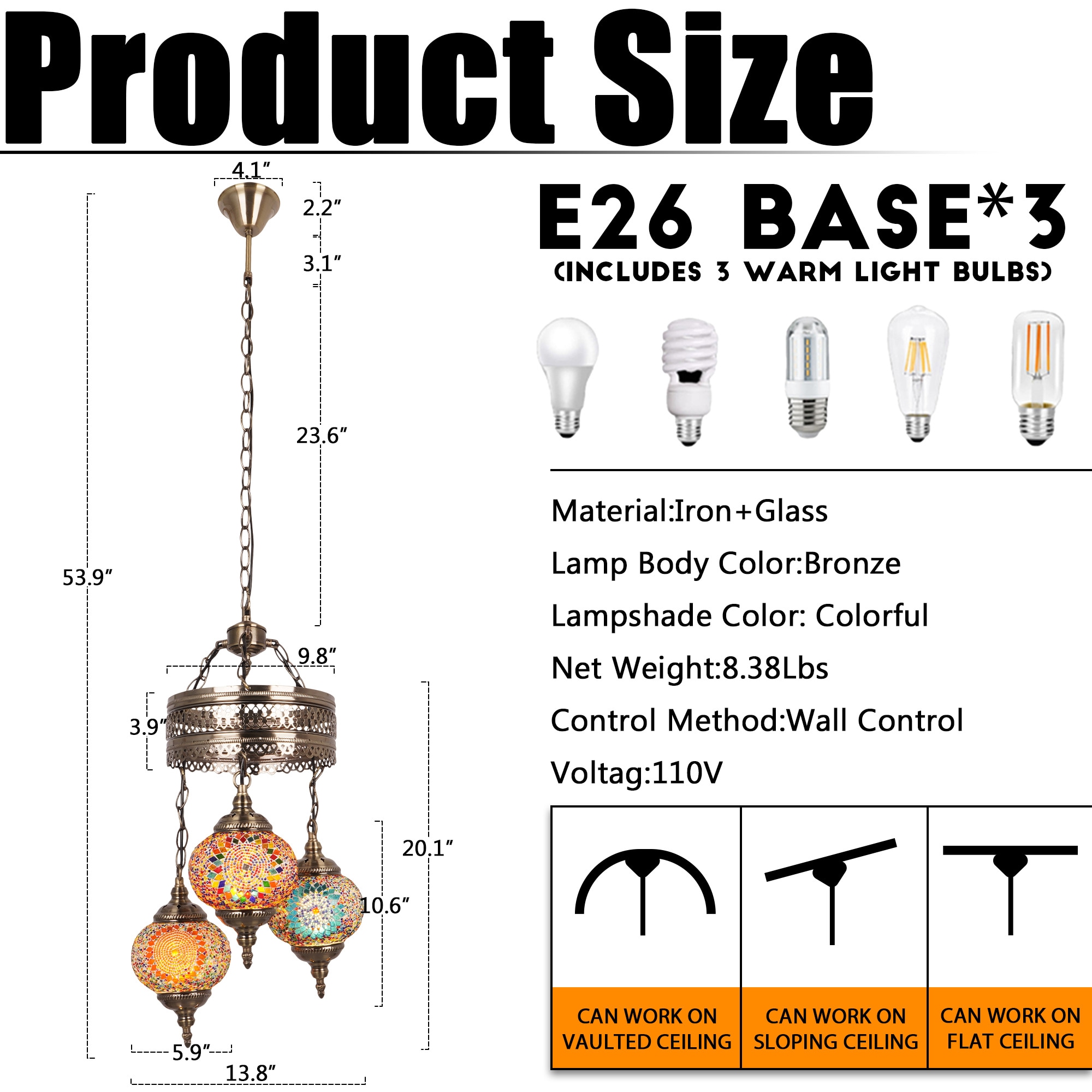 EFPERFECT MPN-DS-DR93 Pendant-Lights - View #8