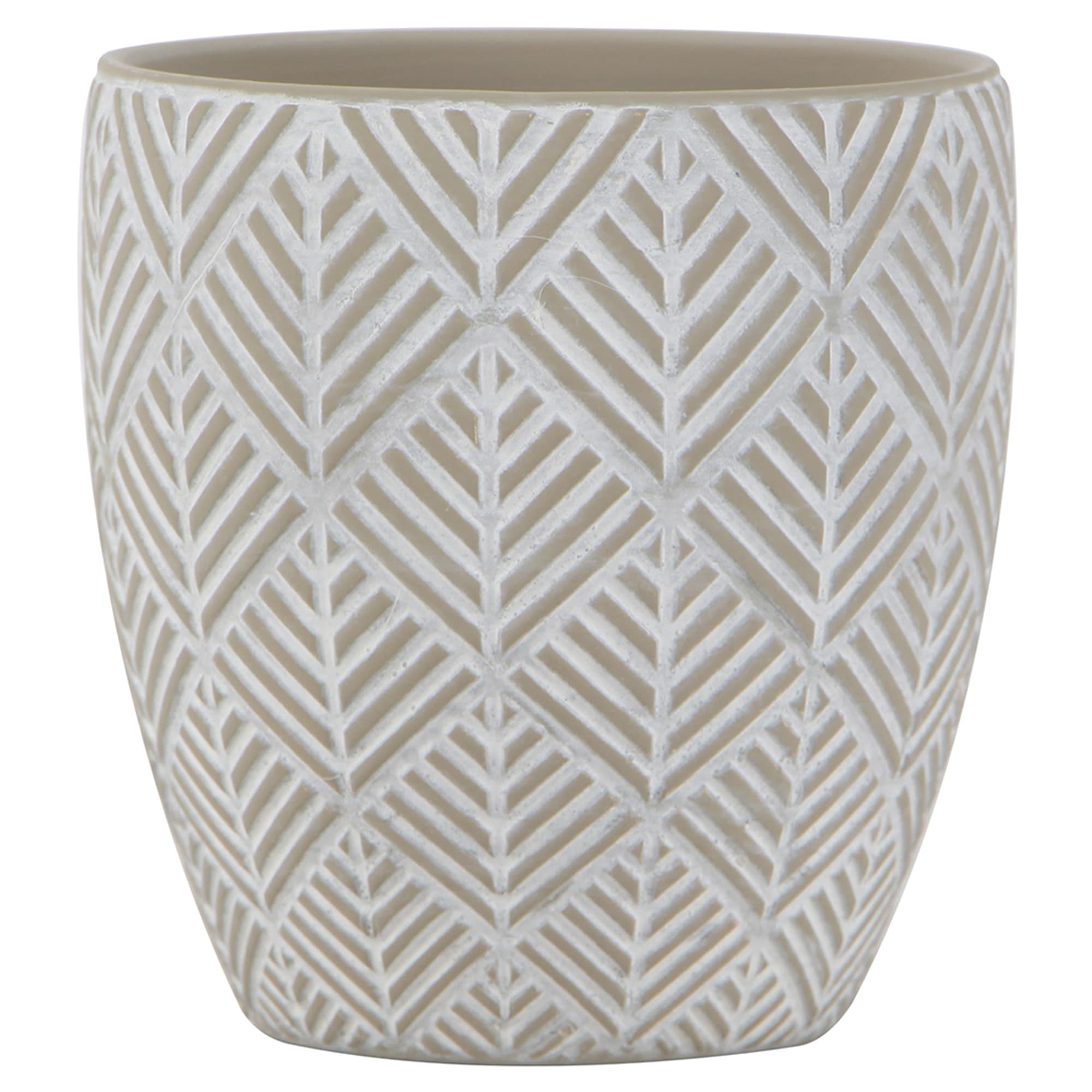 allen + roth CR01895N-05W Round 4.92-in W x 5.31-in H x 4.92-in D Multiple colors/finishes Ceramic Indoor Planter