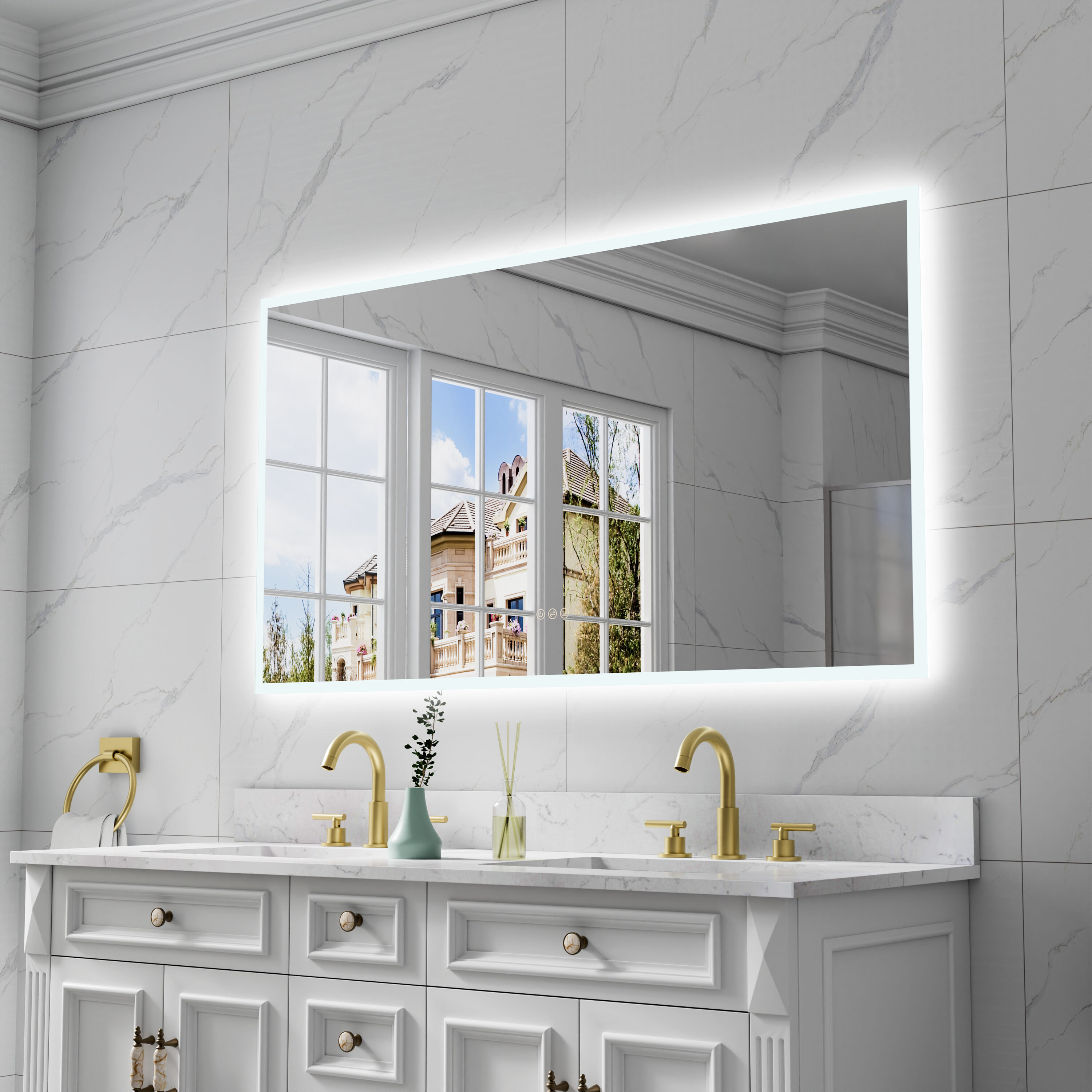 Forclover MRC-W10A5530 Framed-Bath-Mirrors - View #12