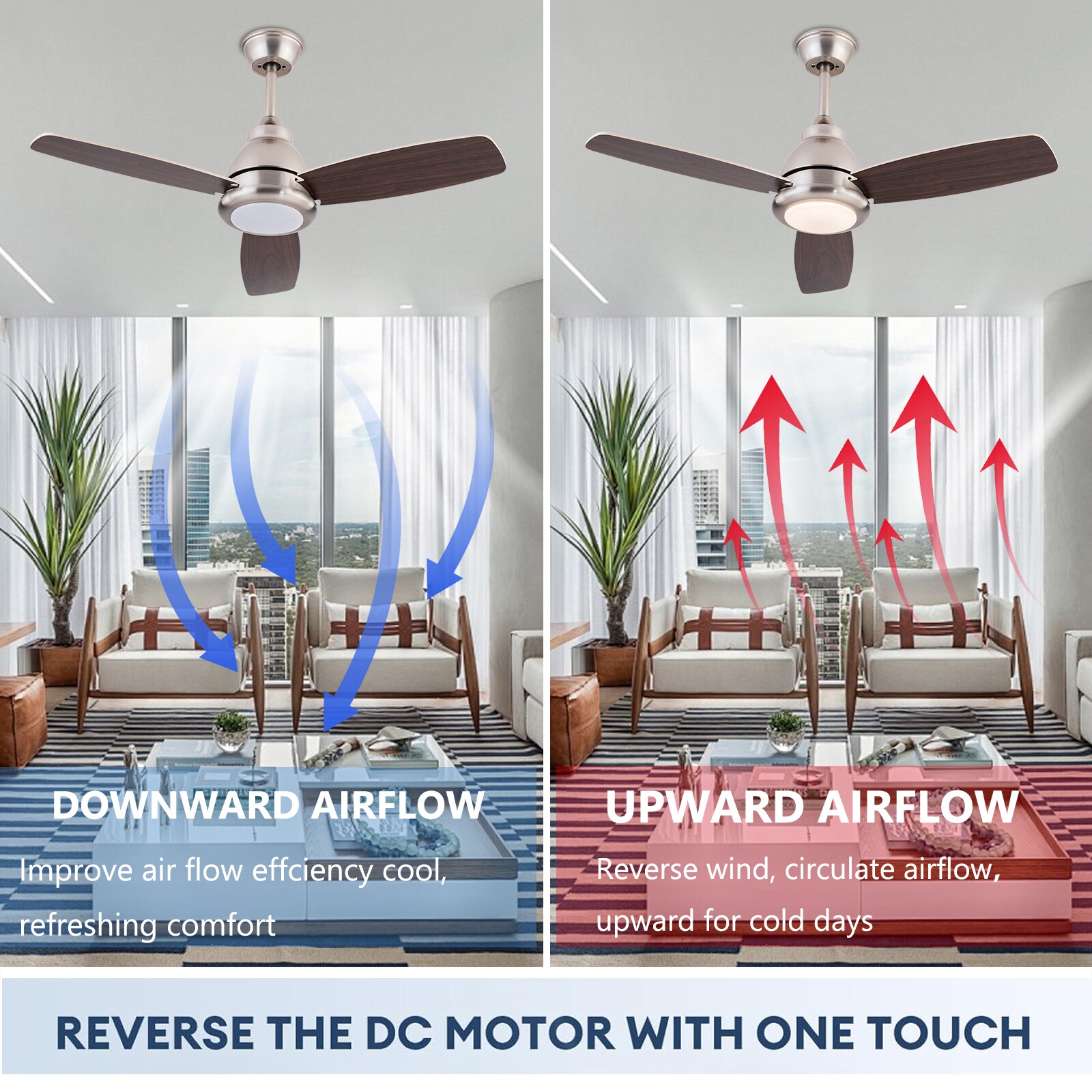 Oukaning JZUCOD-00990099 Ceiling-Fans - View #3