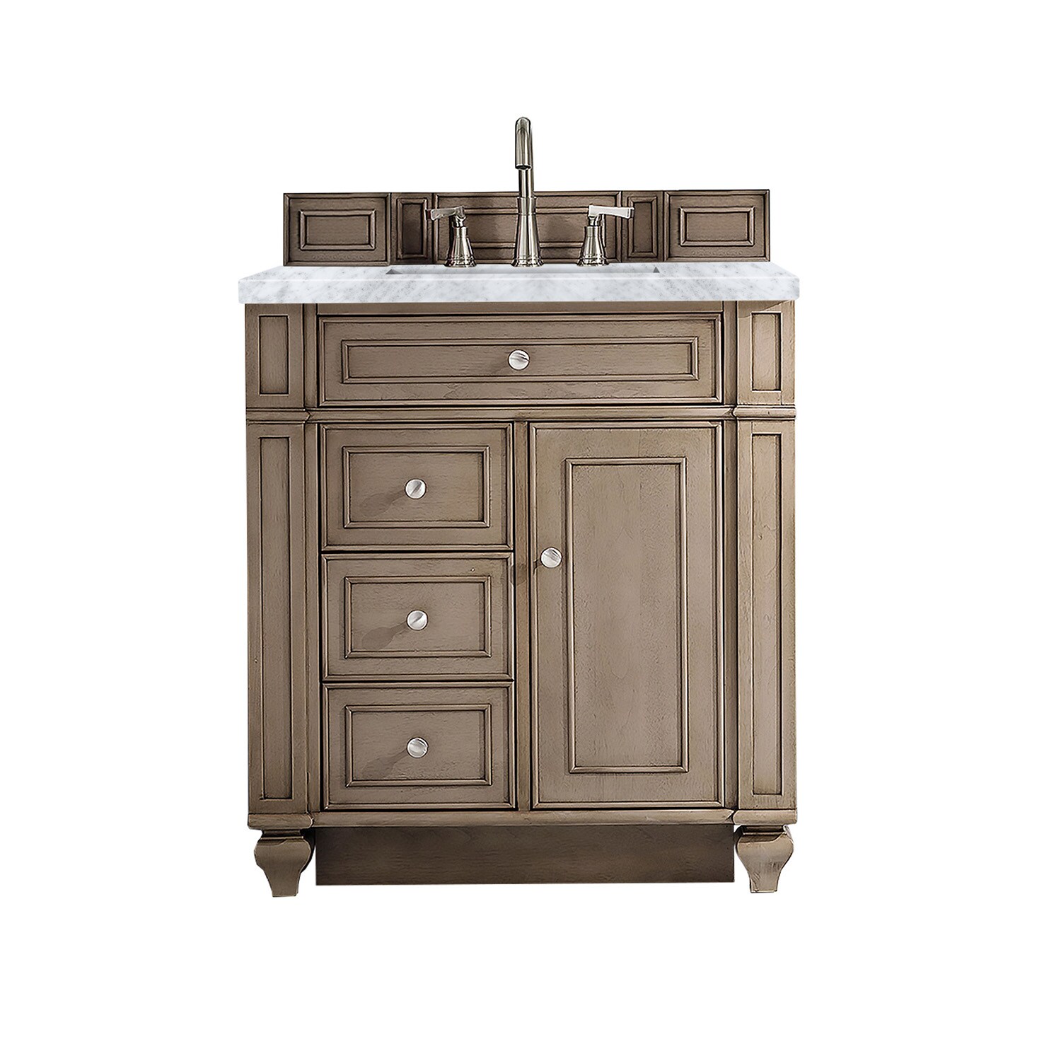 30 in. Sink and Drawer Base Vanity Bathroom Cabinet in Unfinished Poplar