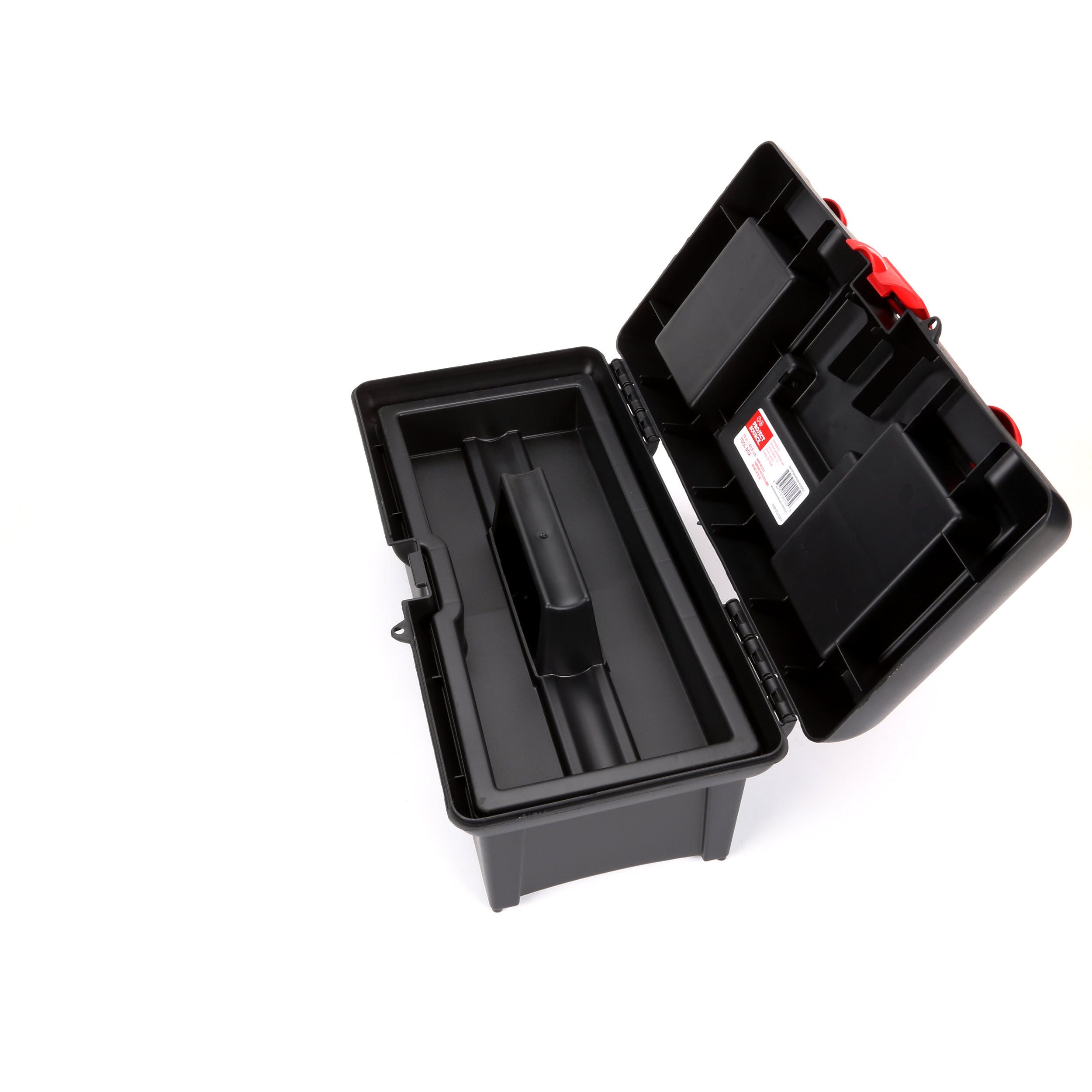 Project Source 16-in Black Plastic Lockable Tool Box at Lowes.com