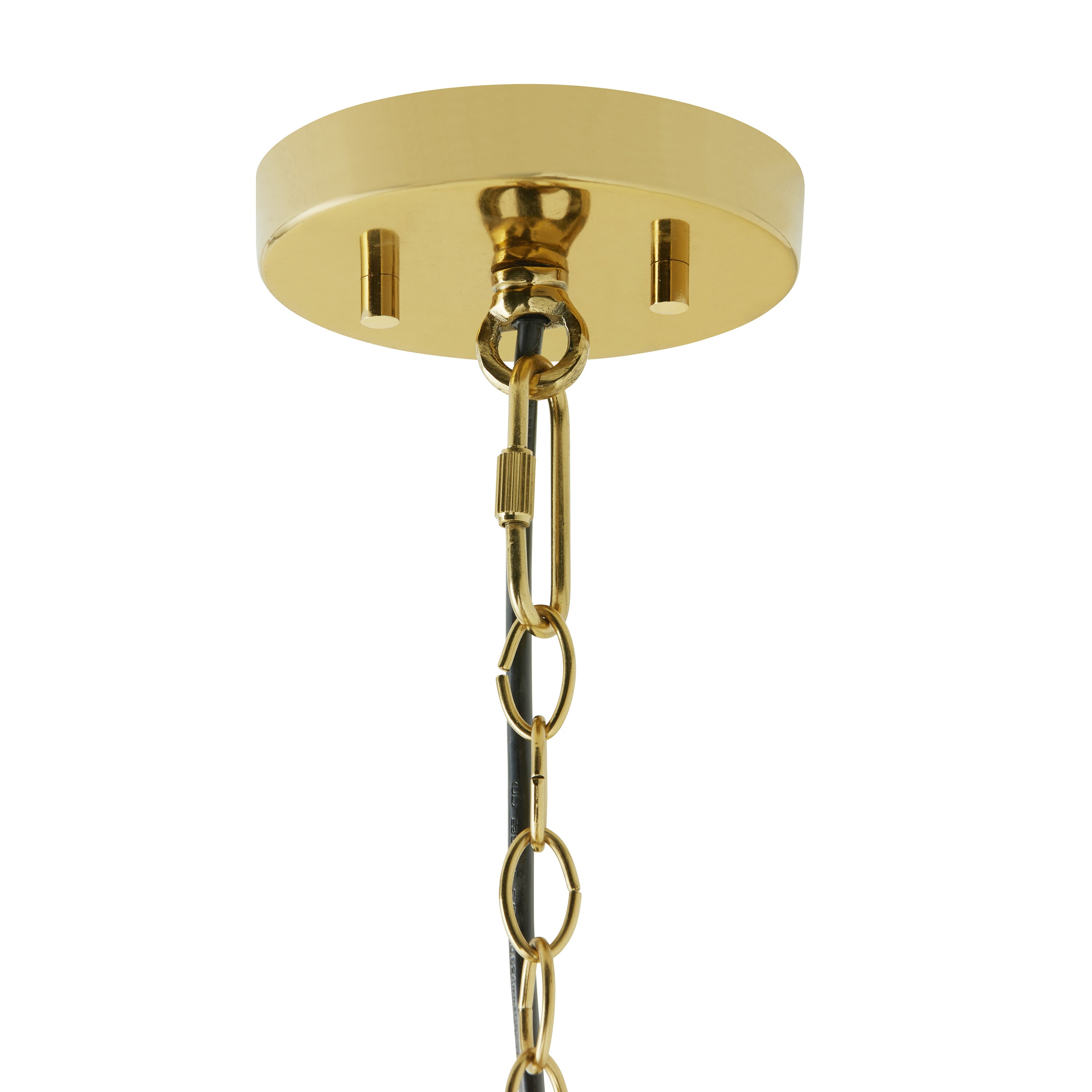 Gold and Cream Ombre Mercury Glass Bell Pendant Light