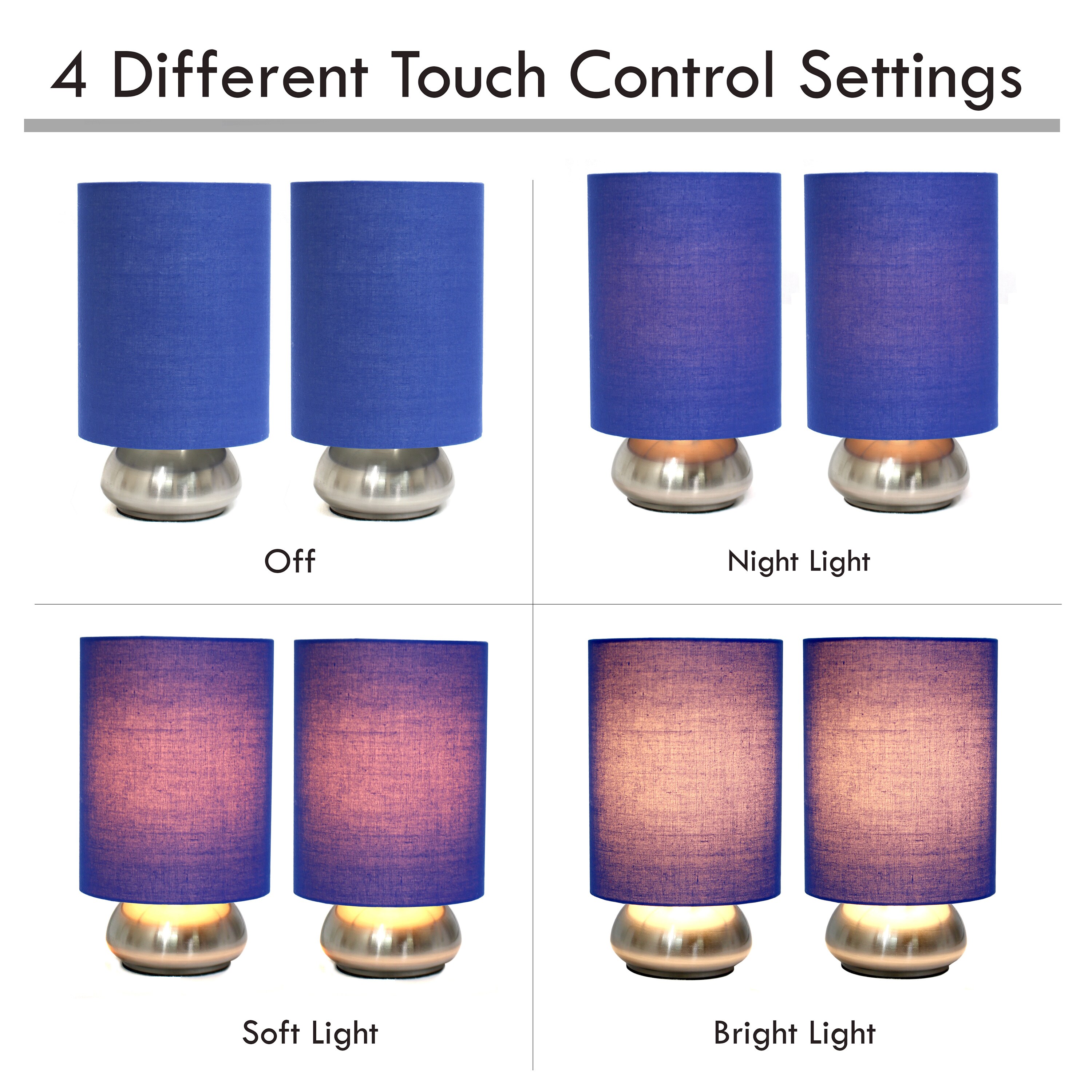 Simple Designs LT2016-BLU-2PK Lamp-Sets - View #7