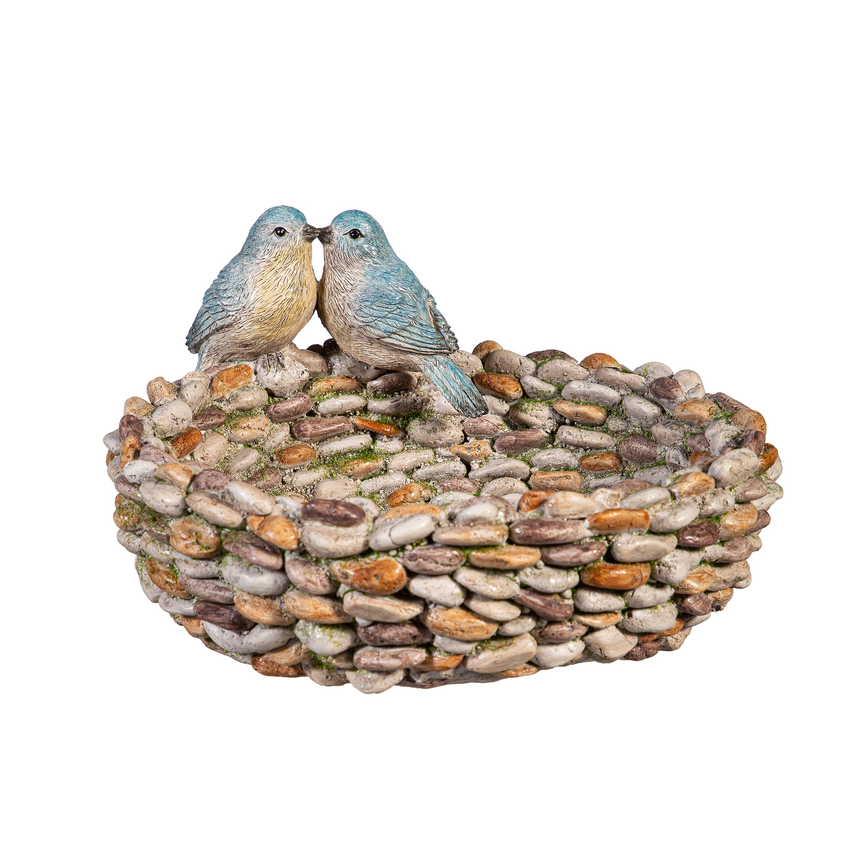 Evergreen 2GB7308 5-Inches H Multi-color Resin Birdbath bowl