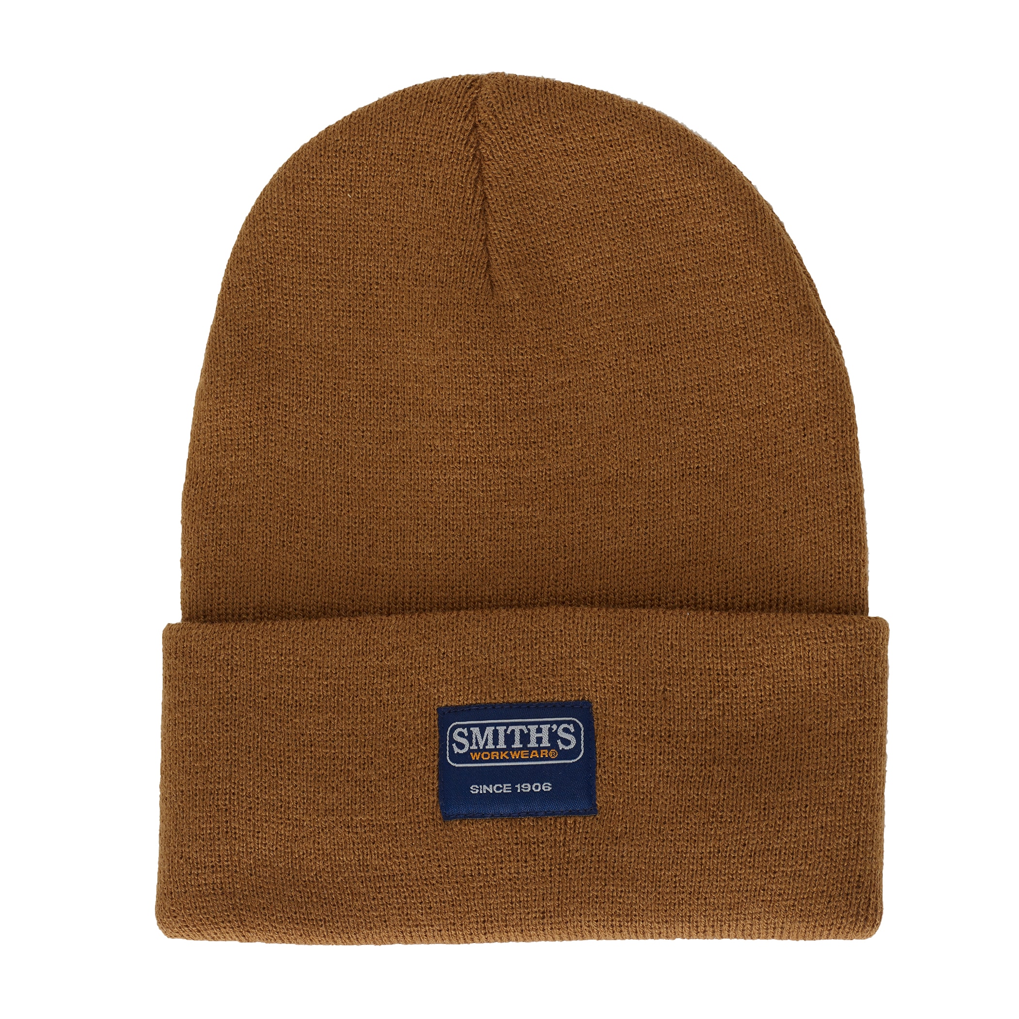 Smith's Workwear S10001-CAMBR-OFA Adult unisex Camel Brown 100 modacrylic Knit hat