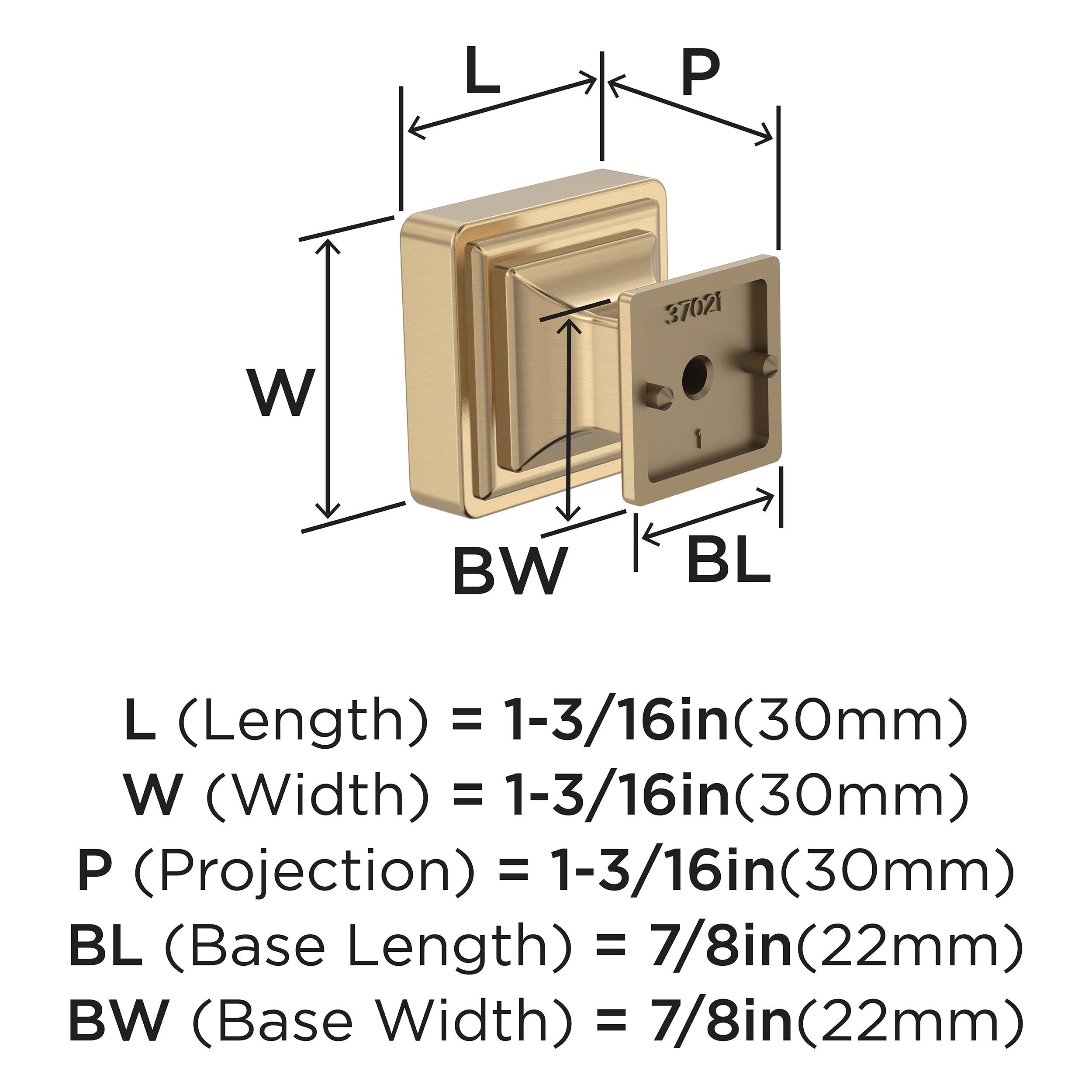 Amerock 10VMP37021CZ Cabinet-Knobs - View #4