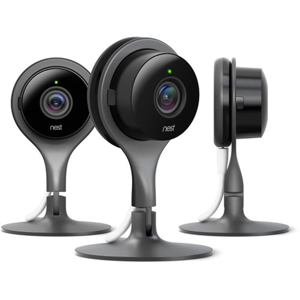 Google Nest Hardwired Wired Smart Indoor Security Camera (3-Pack 