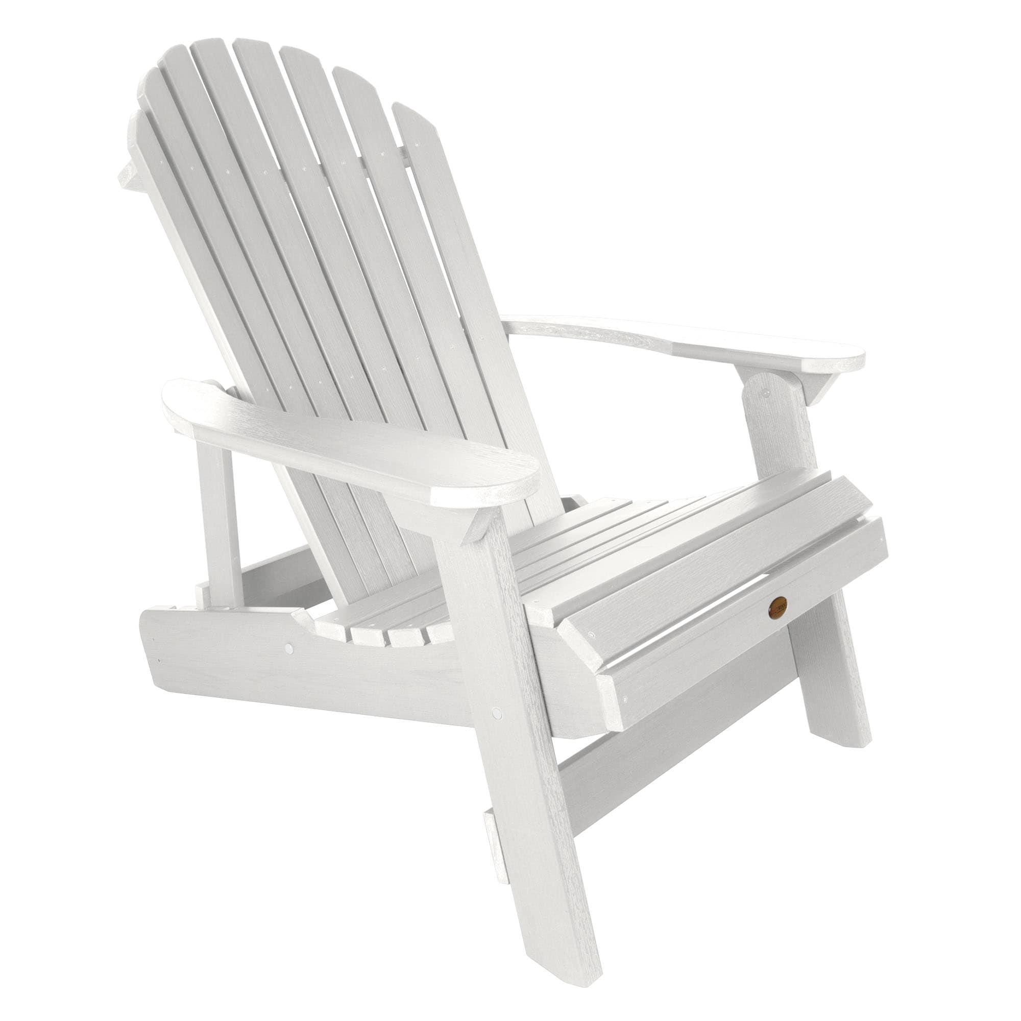 highwood Westport White Plastic Frame Stationary Adirondack Chair