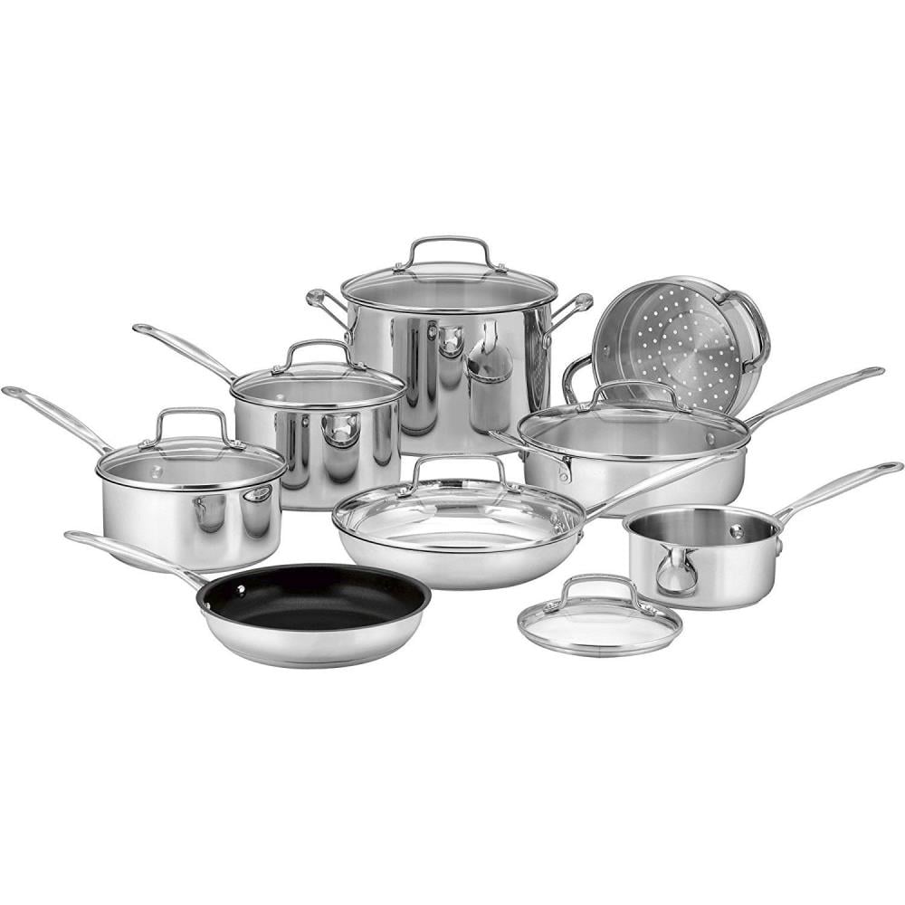 Farberware Classic 14-in Stainless Steel Cookware Set with Lid in the  Cooking Pans & Skillets department at