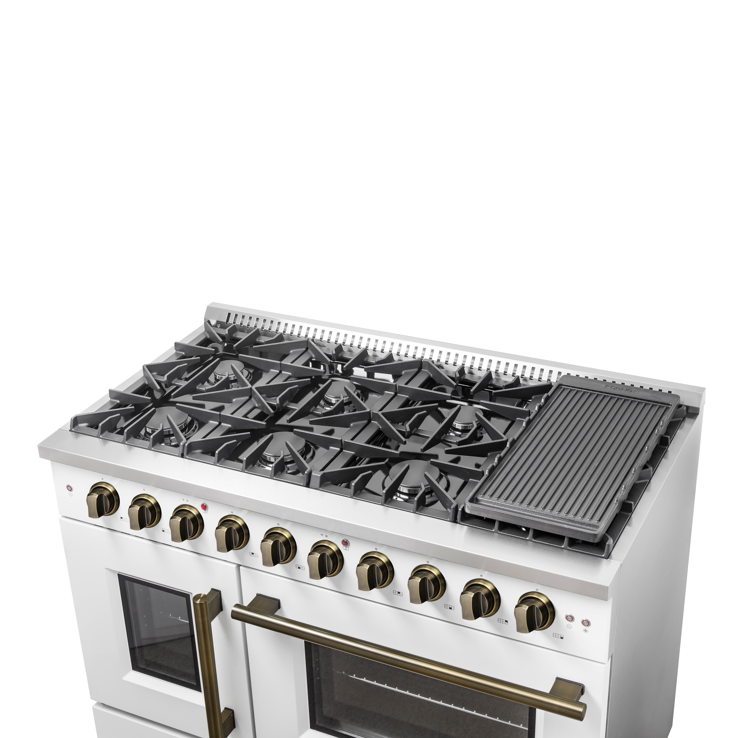 FORNO FFSGS6444-48WHT Double-Oven-Gas-Ranges - View #11