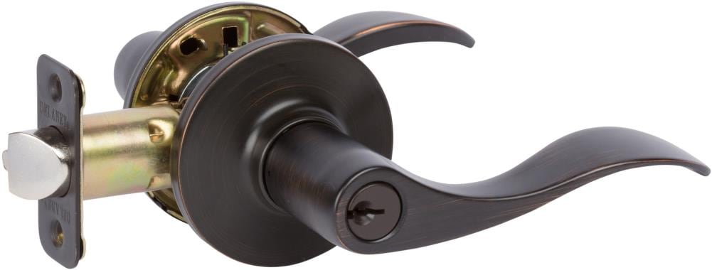 Delaney Hardware D20827 Delaney Delaney Tuscany Bronze Exterior Keyed entry Door Handle
