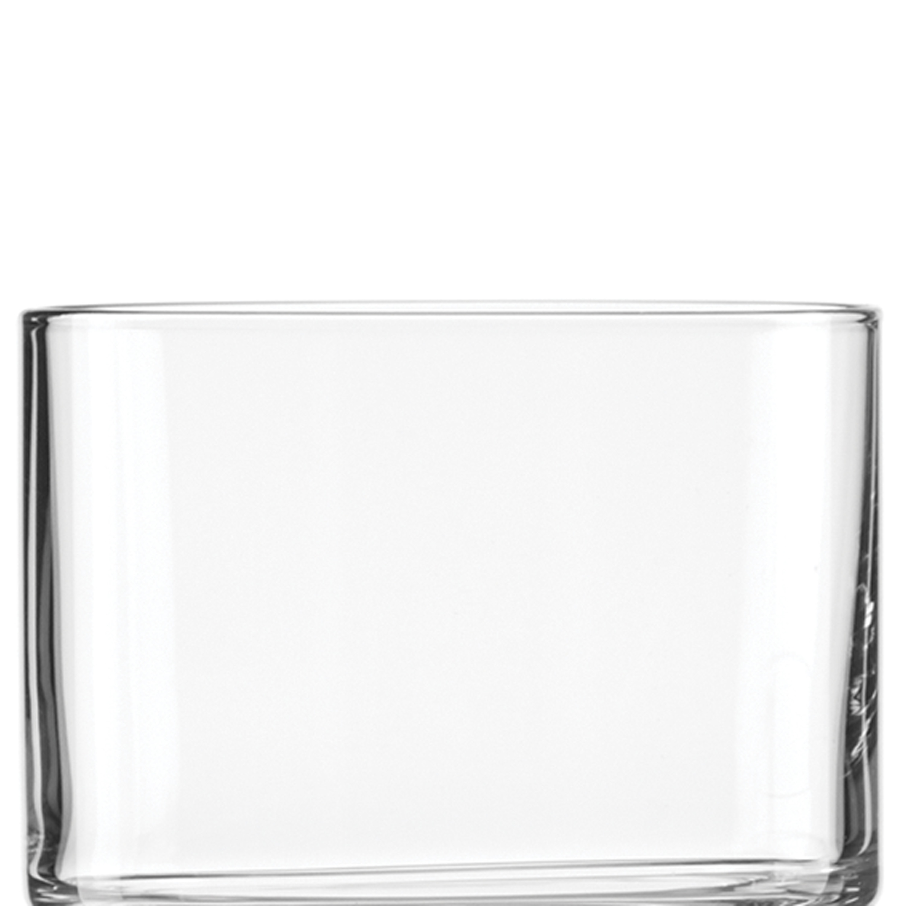 Clear Stackable Short Drinking Glasses Set of Six
