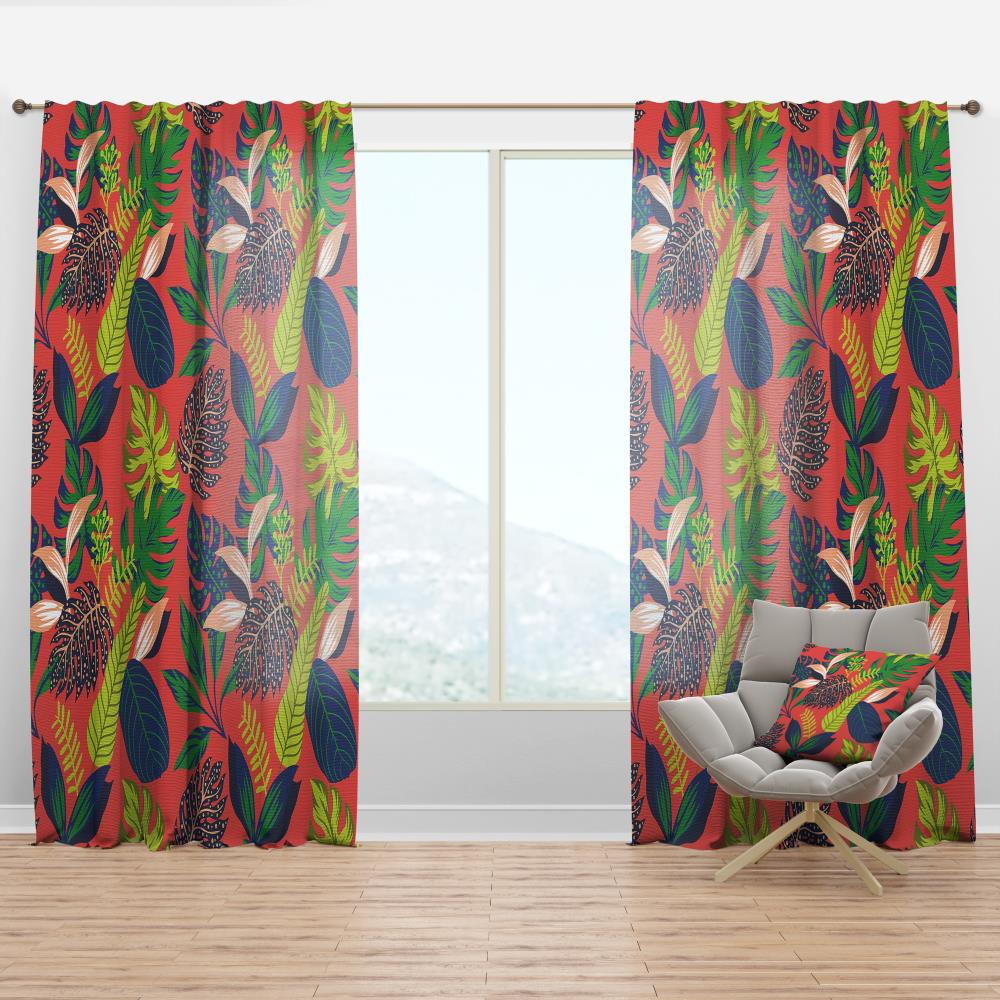 Designart CTN24348-52-120 120-Inches Multiple colors/finishes Abstract Room darkening Thermal lined Rod pocket Single curtain panel