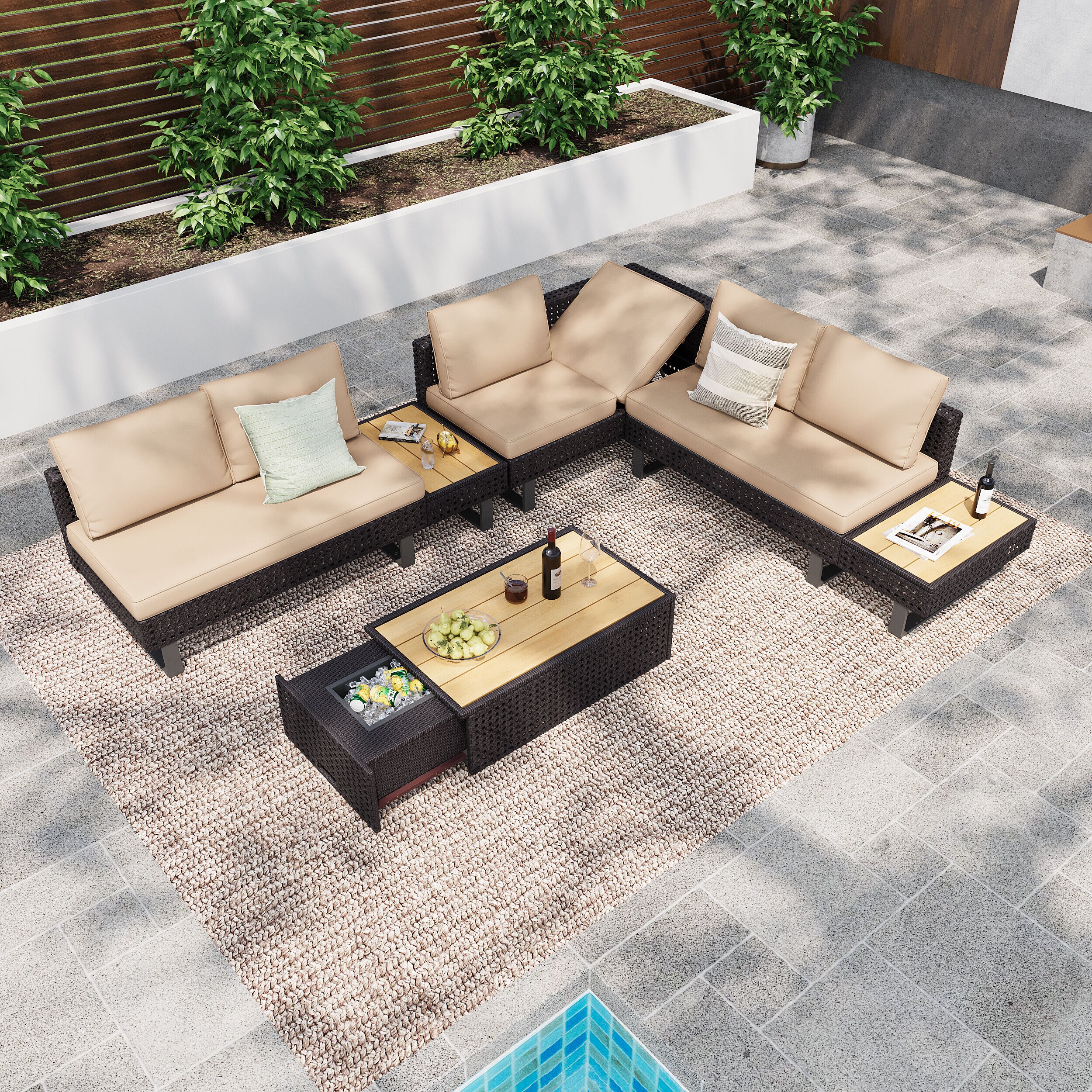 ModernLuxe L-N707S000013K Patio-Conversation-Sets - View #2