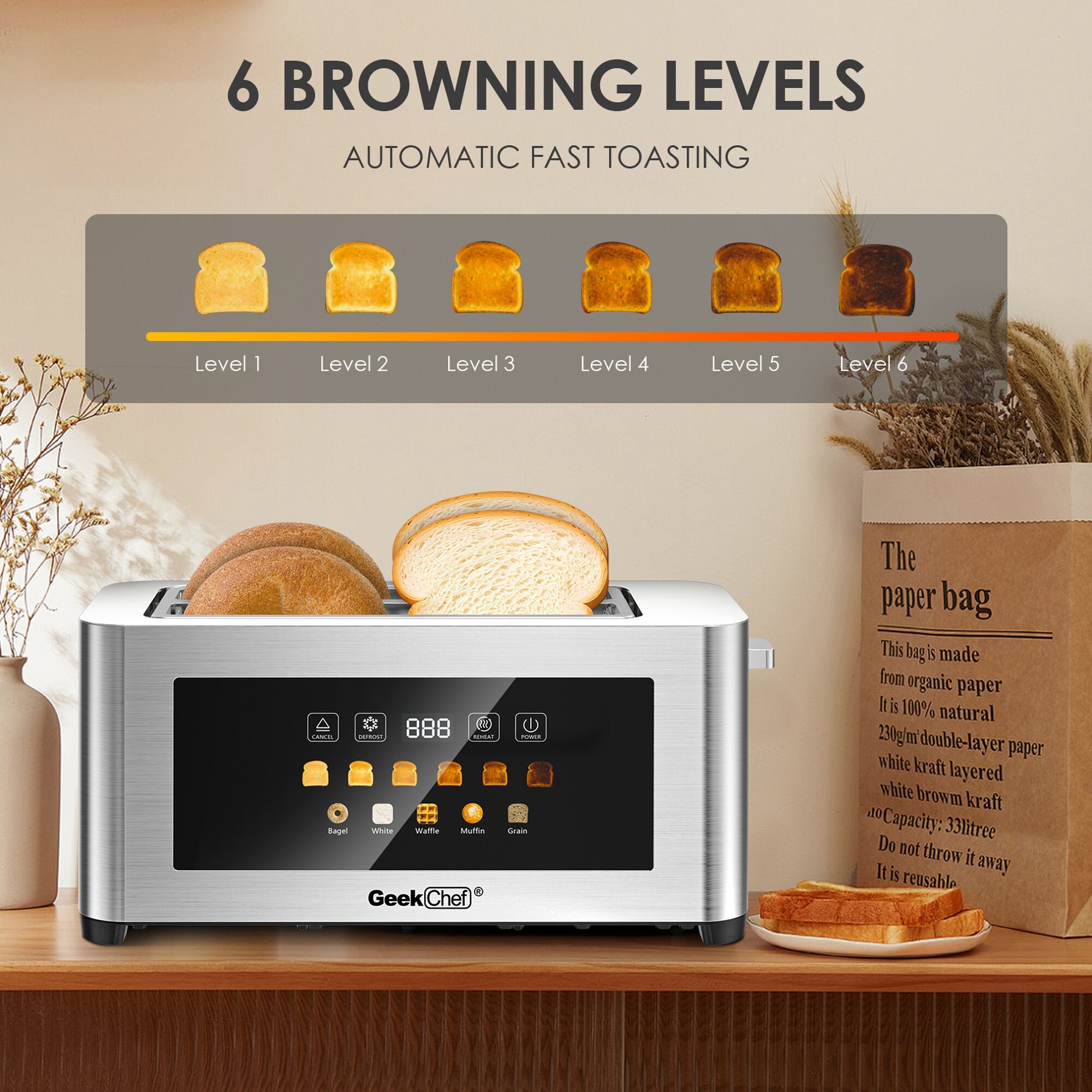 Boyel Living BL-GB7664SV toasters - View #2