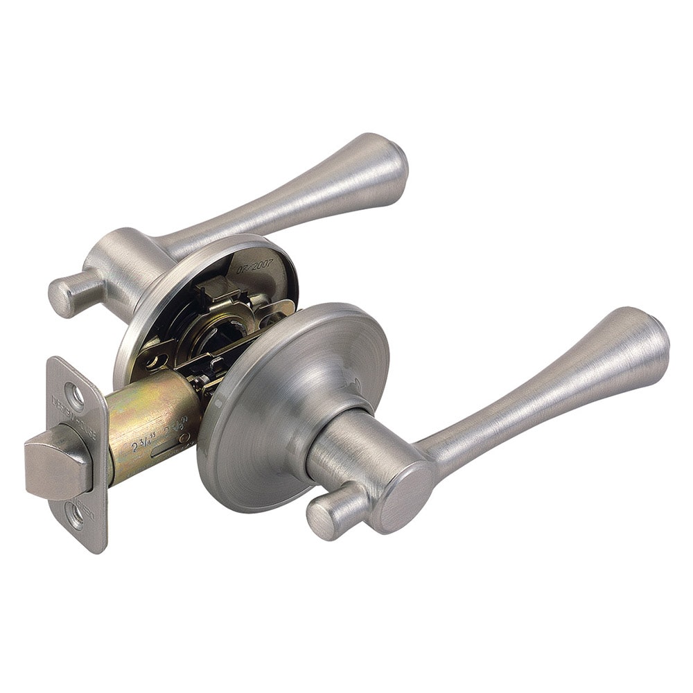 Design House 755413 Ironwood Satin Nickel Universal Interior Hall/Closet Passage Door Handle