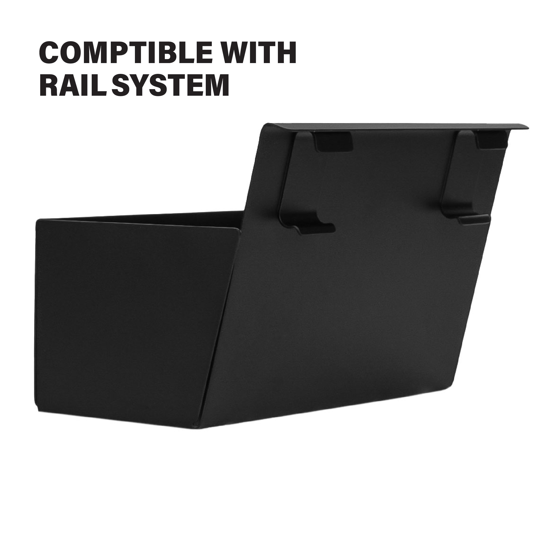 Black Hanging Grill Basket for Side Shelf Bar System