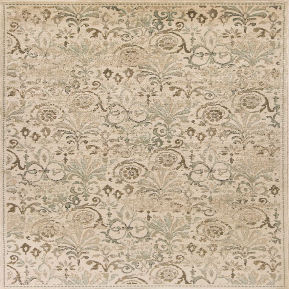HomeRoots 353476 Bernadette 3 X 4 (ft) Ivory Indoor Distressed/Overdyed Area Rug
