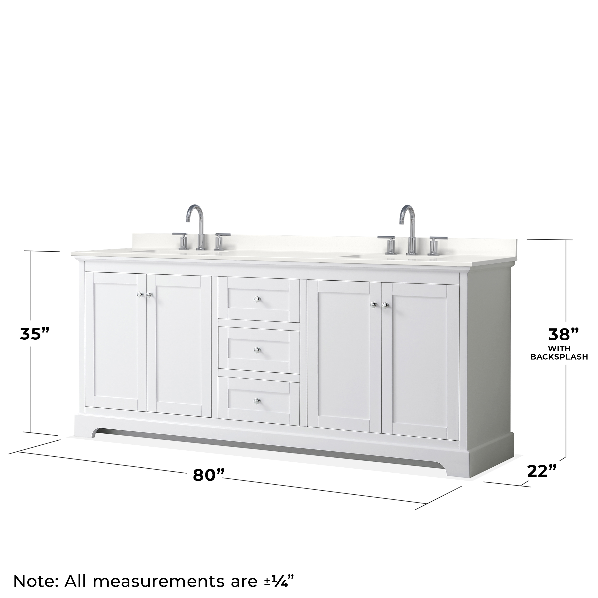 Wyndham Collection WCV232380DWHWQUS3MXX Bath-Vanity-Combo - View #5