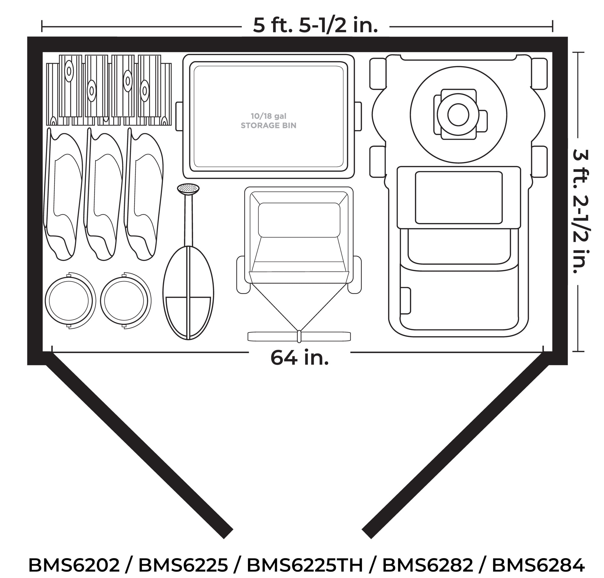 Suncast BMS6225D Vinyl-Resin-Storage-Buildings - View #11