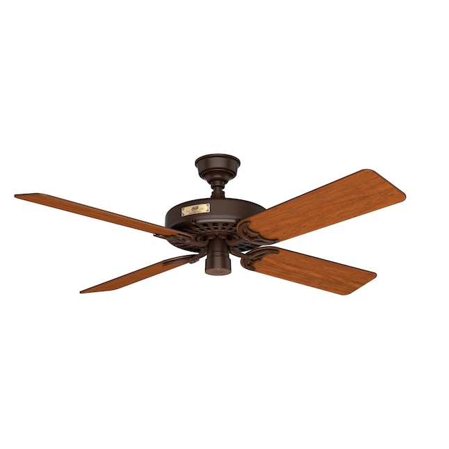 Hunter Original 52 In Chestnut Brown Indoor Outdoor Ceiling Fan 5 Blade The Fans Department At Lowes Com