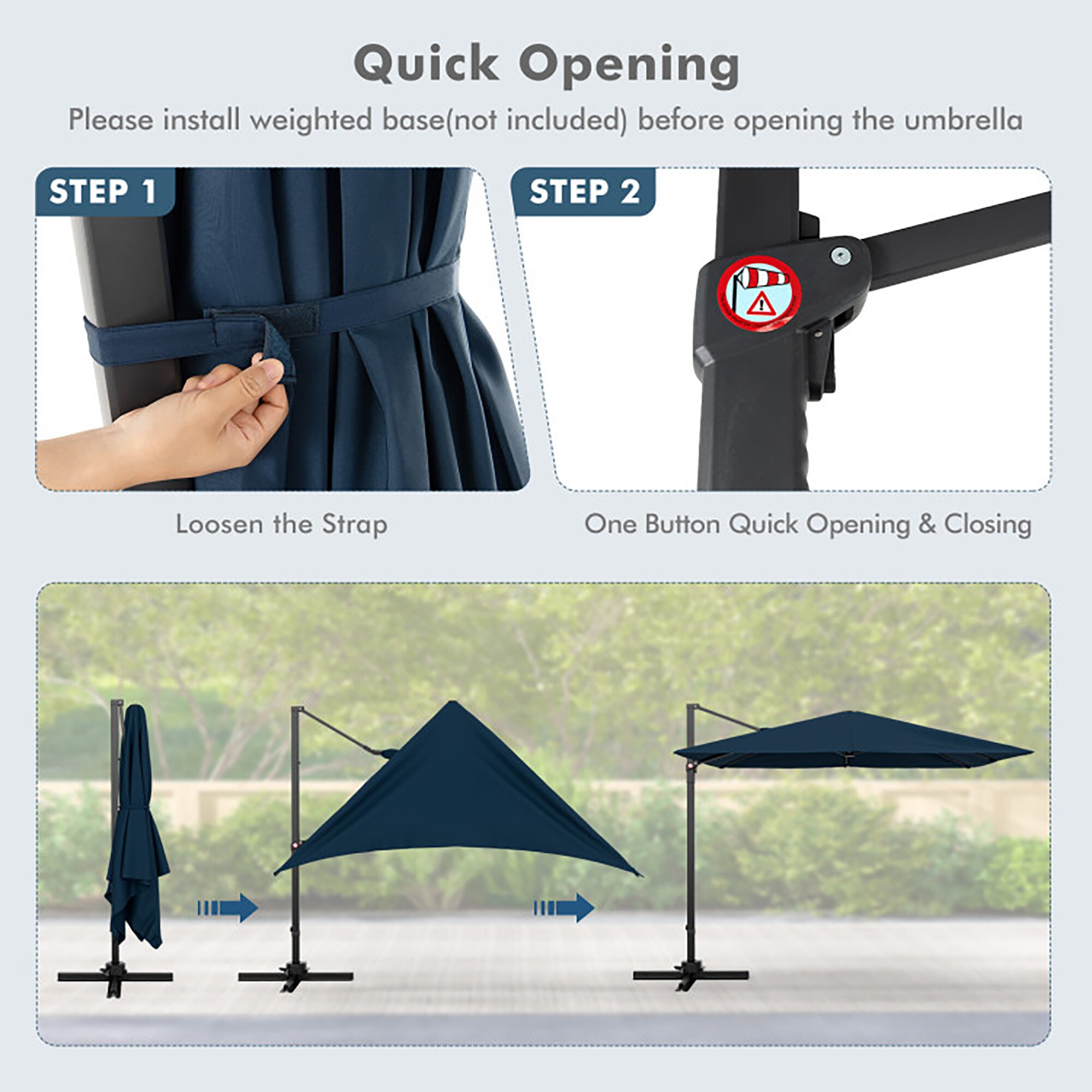 CASAINC CA350RD Umbrellas-2 - View #6