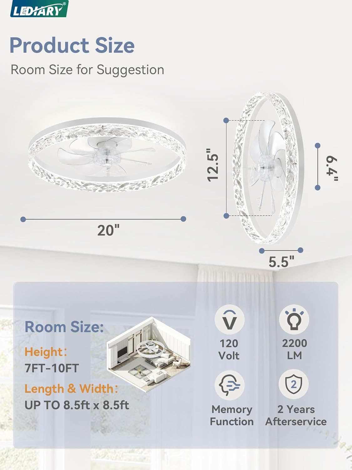 LEDIARY LEDIARY-B0BRB47T66 Ceiling-Fans - View #7