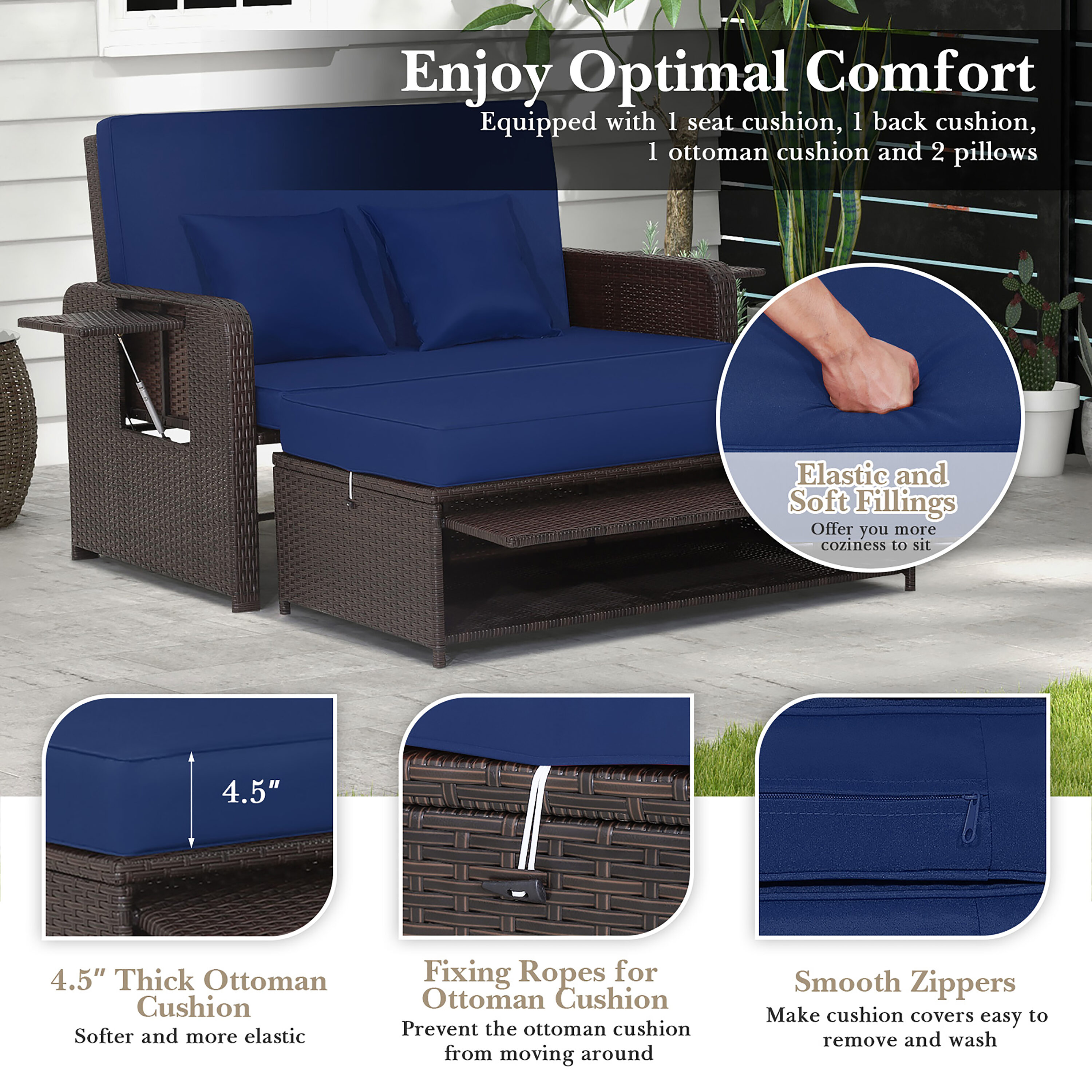 Costway HW70644NY+ Patio-Sofas-Daybeds - View #5