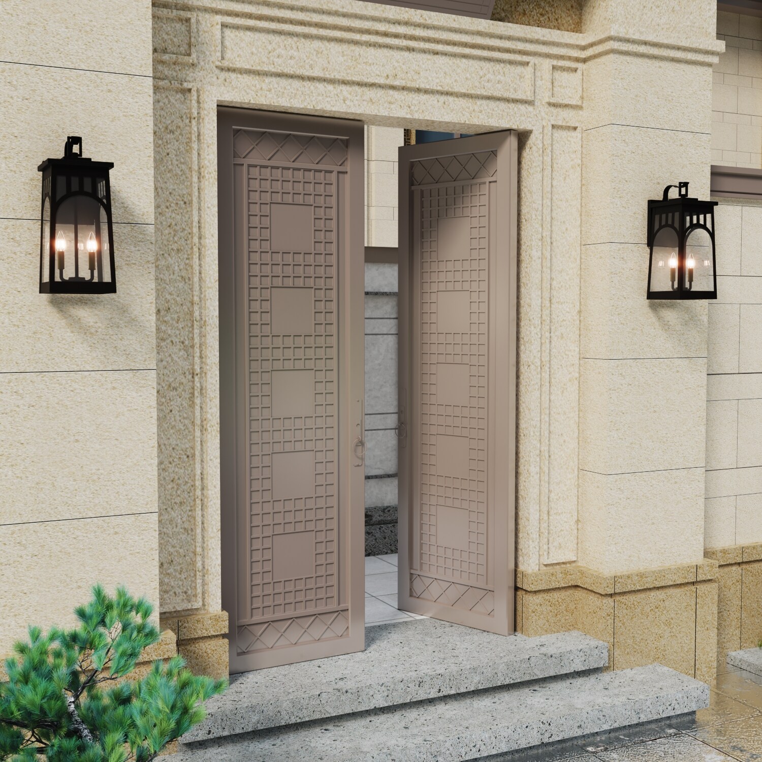 Maxax 7019-2BK Outdoor-Wall-Lighting - View #6