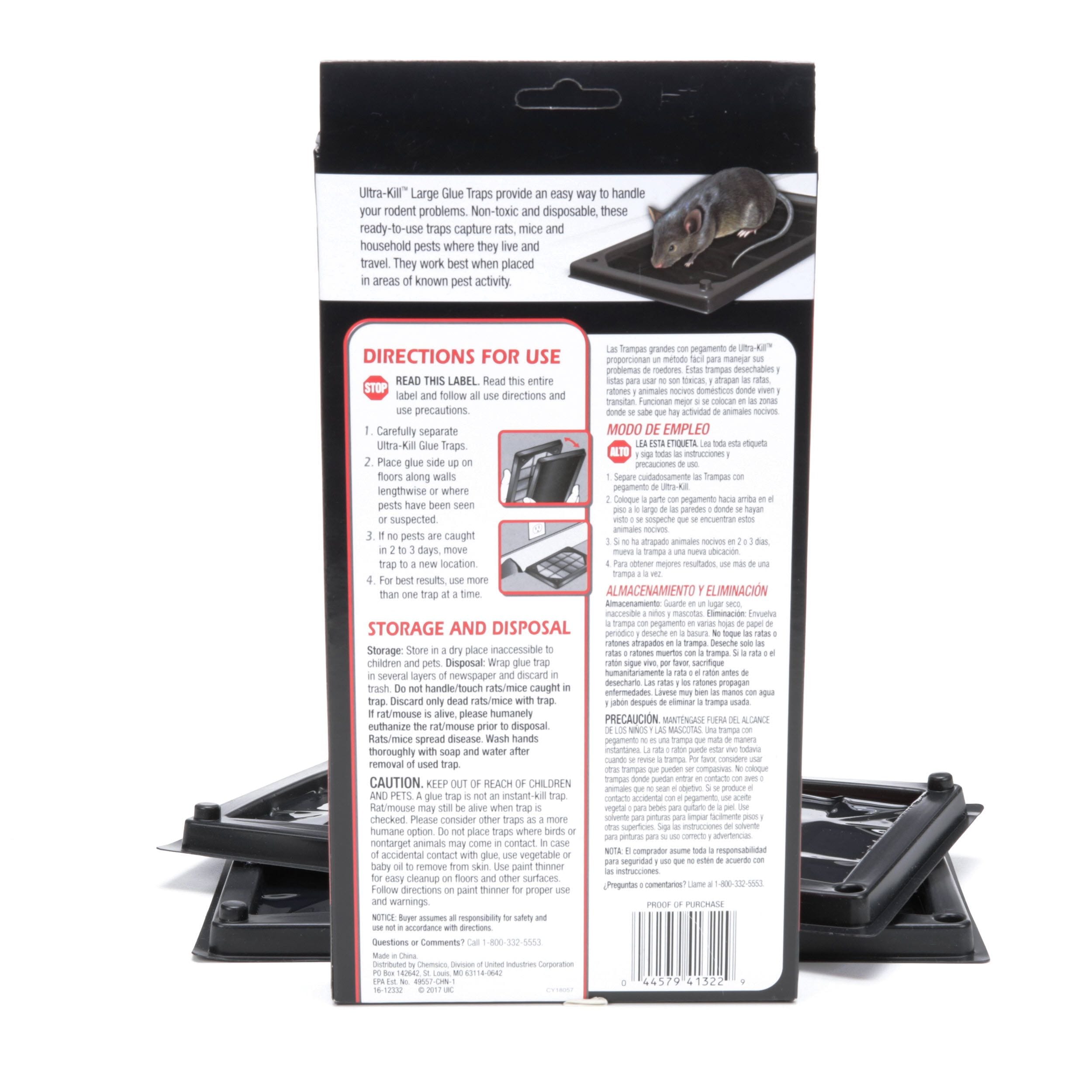 Ultra-Kill 2ct- Large Rat and Mouse Glue Traps Mouse Traps | HG-41322