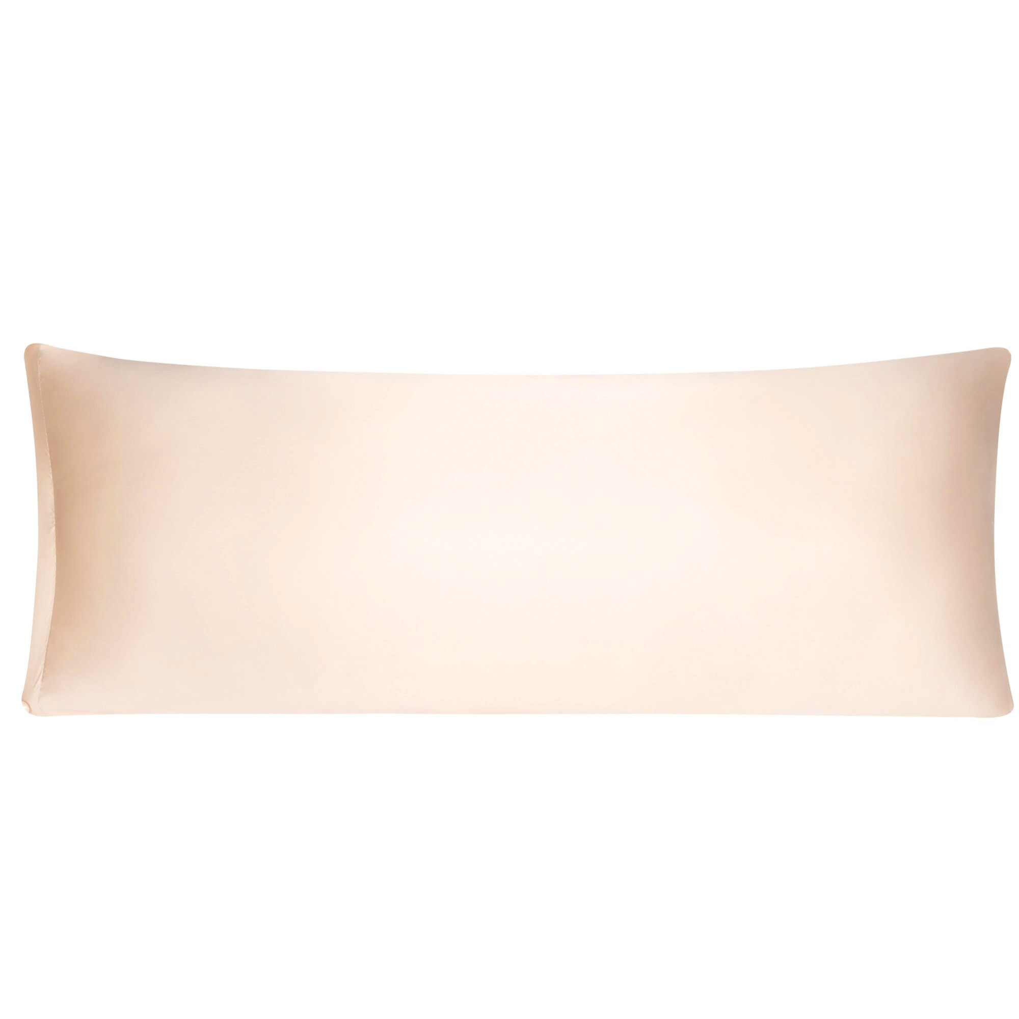 Unique Bargains Satin Body Pillow Case Light Tan Silky Body Pillowcases for Hair and Skin 21x54 Inches Long Pillow Covers with Zipper Closure