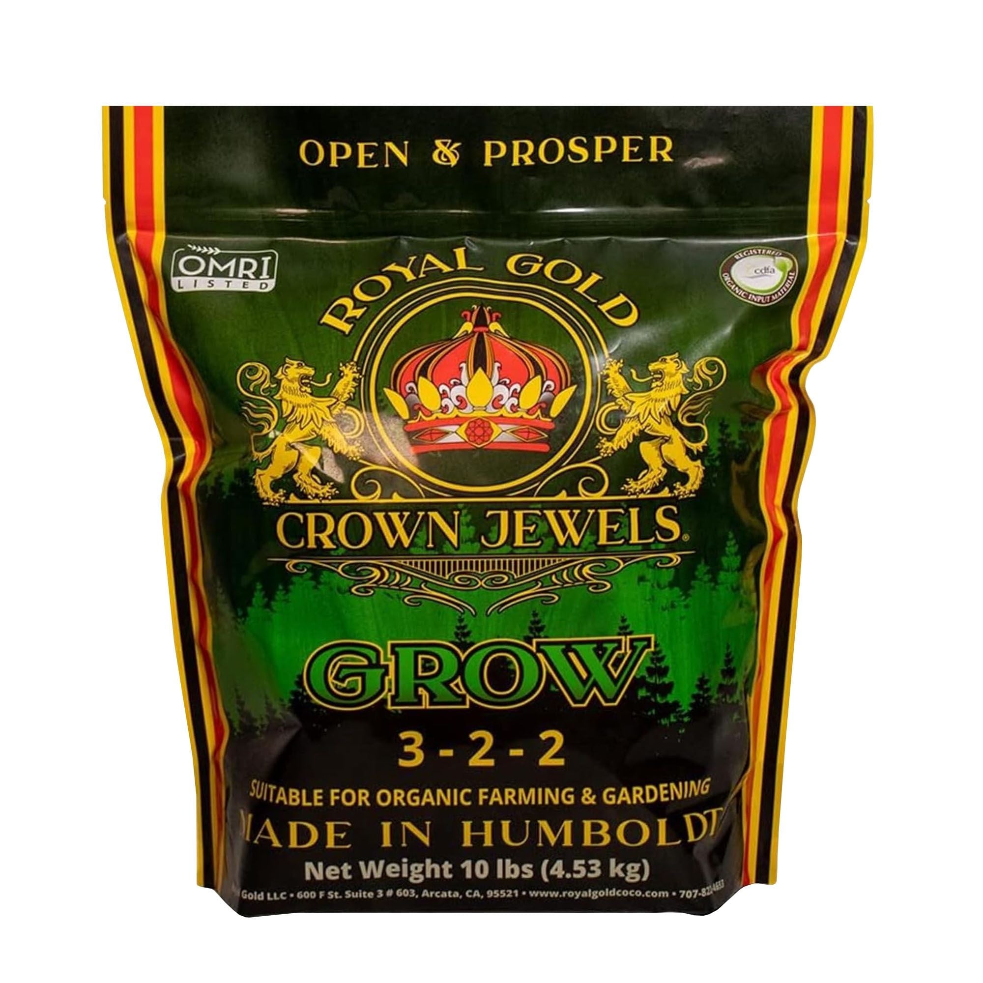 Royal Gold - Crown Jewels Organic Grow 3-2-2 Dry Soluble Fertilizer - 10 lbs