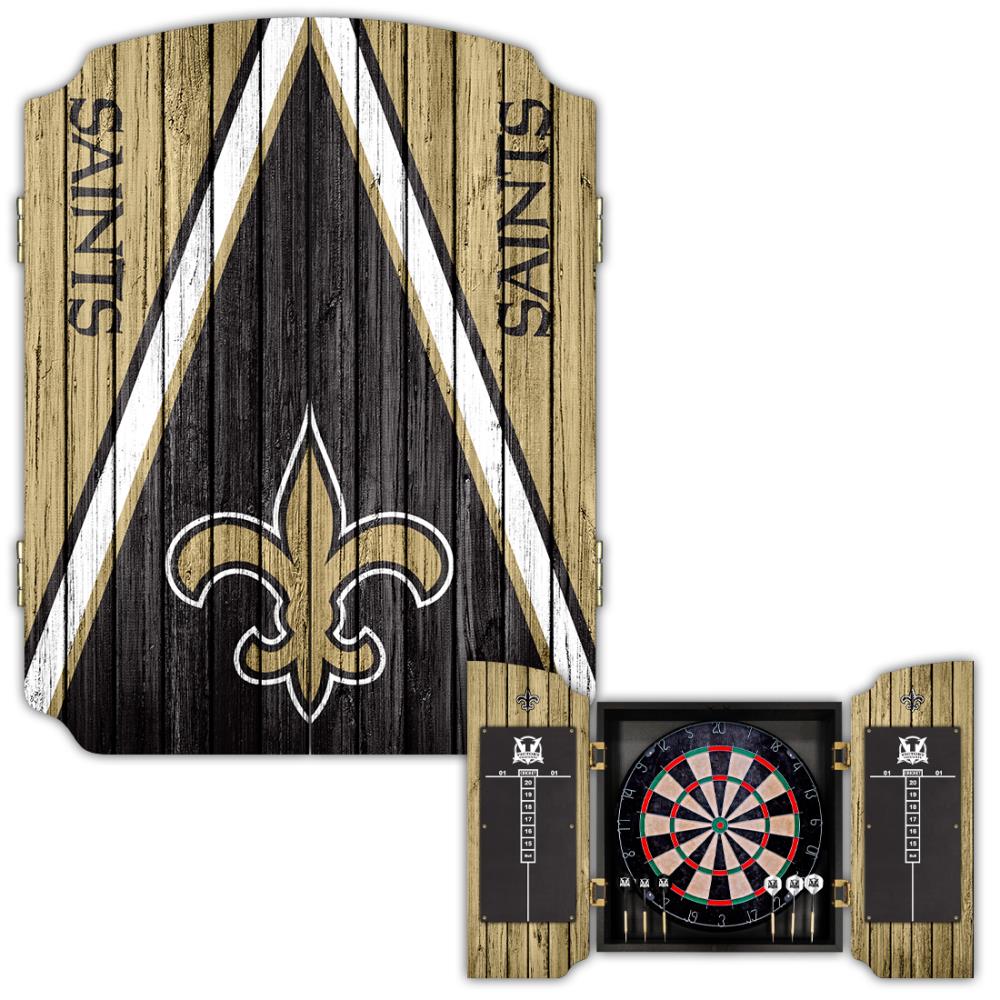 Imperial New Orleans Saints Fans Choice Dartboard Cabinet