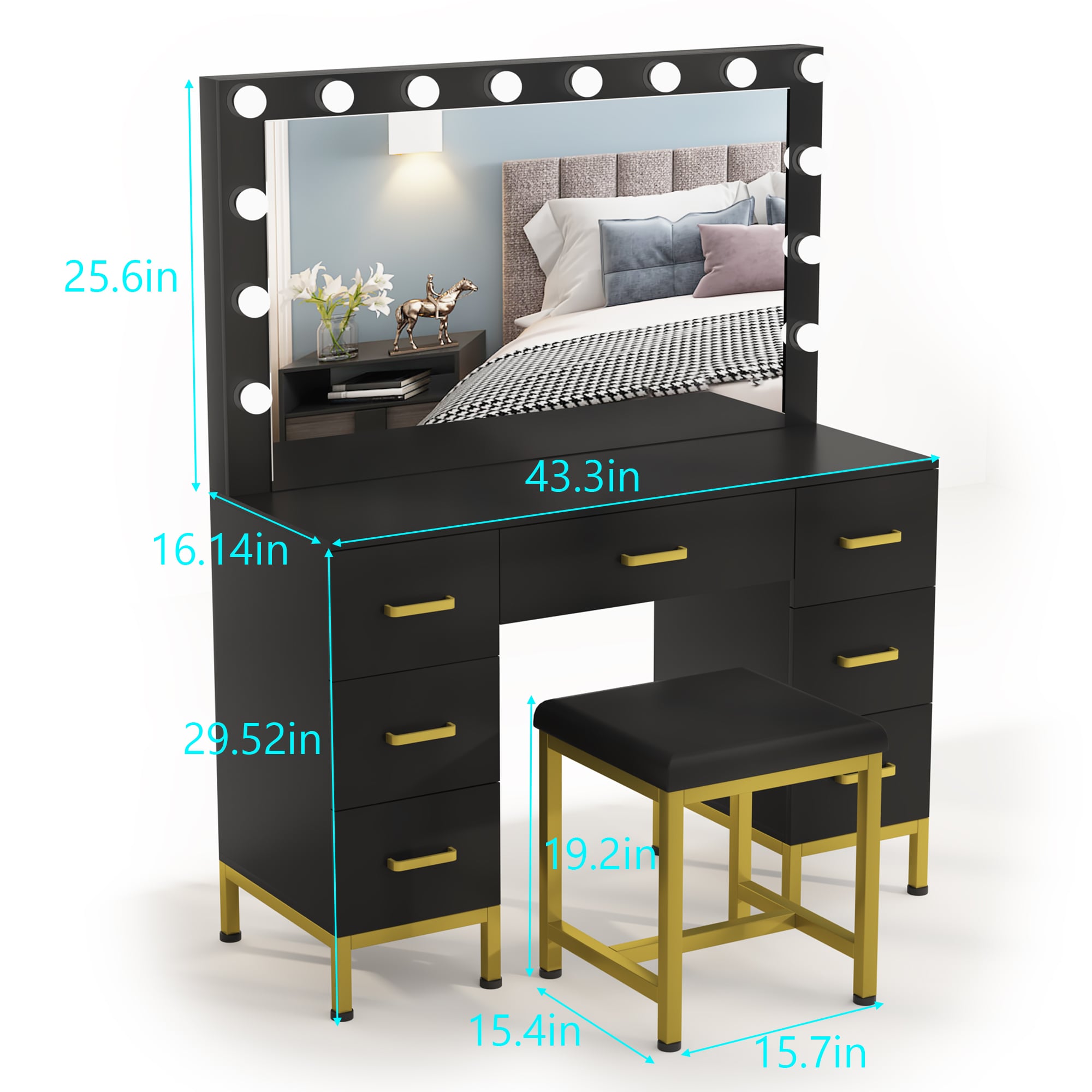 PAKASEPT TTFLXX07280028-1 Bedroom-Vanities - View #5