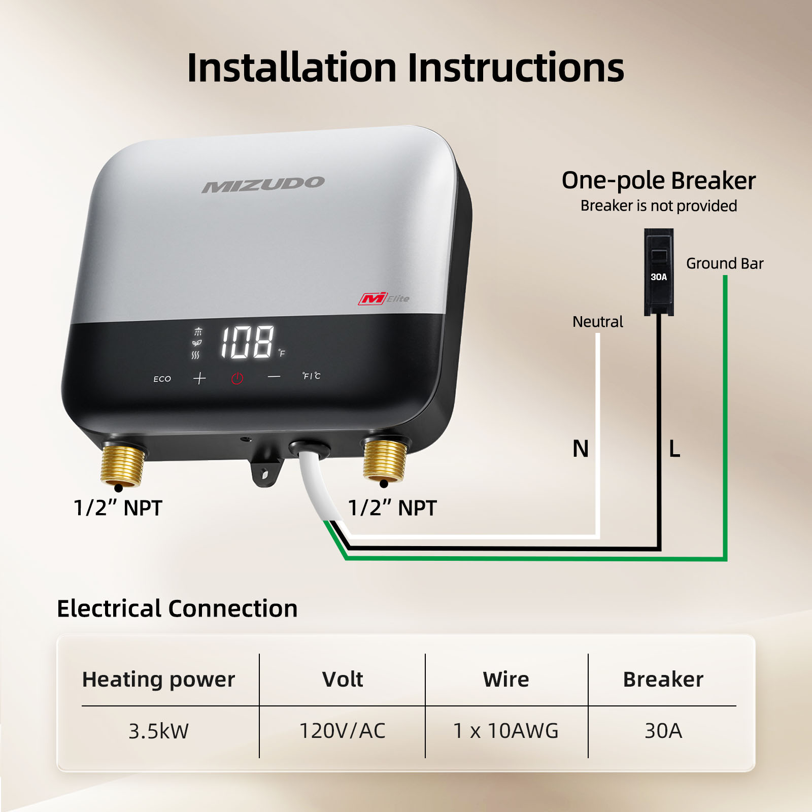 Mizudo ET003A3A Gas-Water-Heaters - View #2