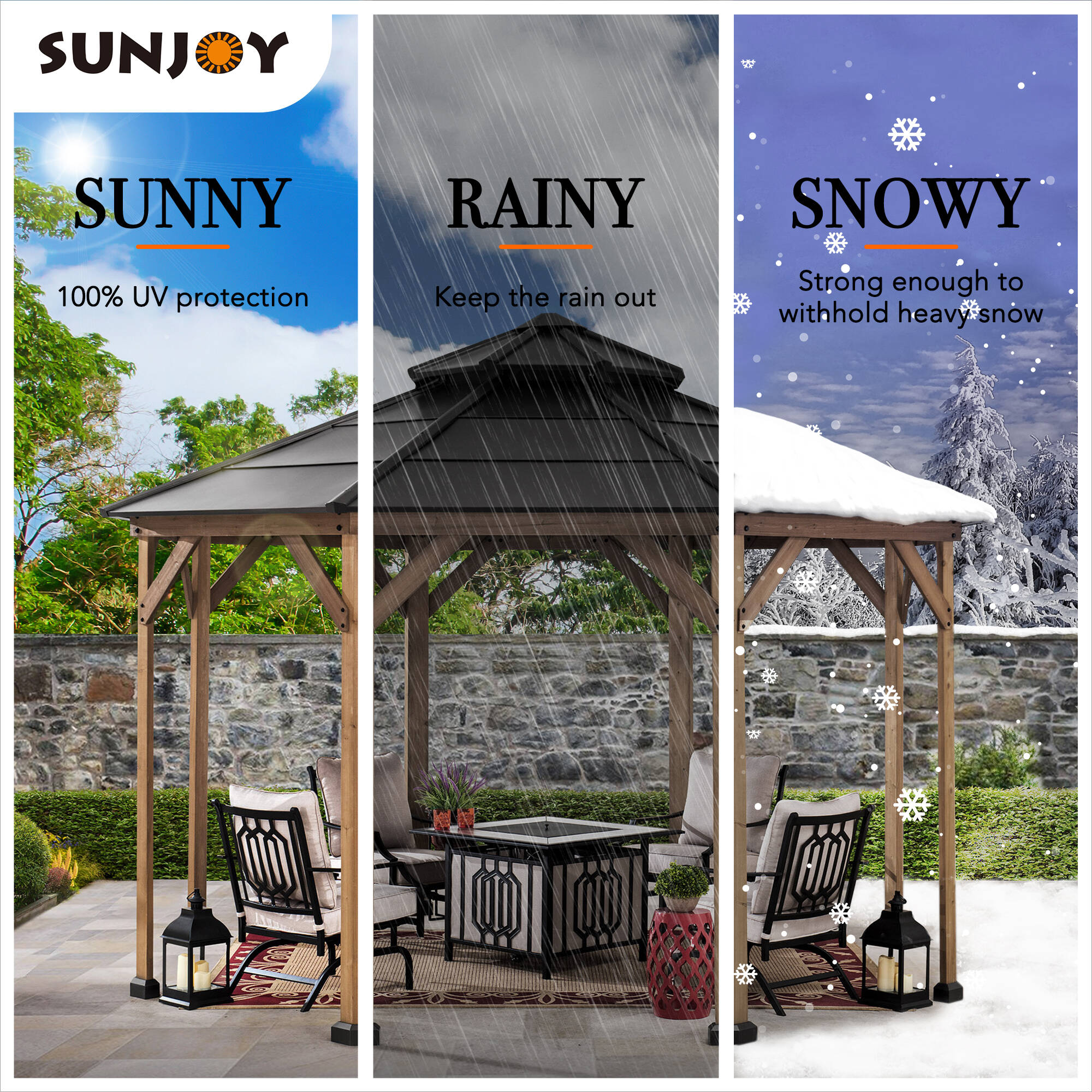 Sunjoy A102007901L Wood-Resin-Gazebos - View #5