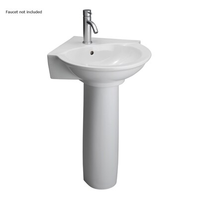Corner Bathroom Pedestal Sinks At, Corner Sinks For Bathrooms