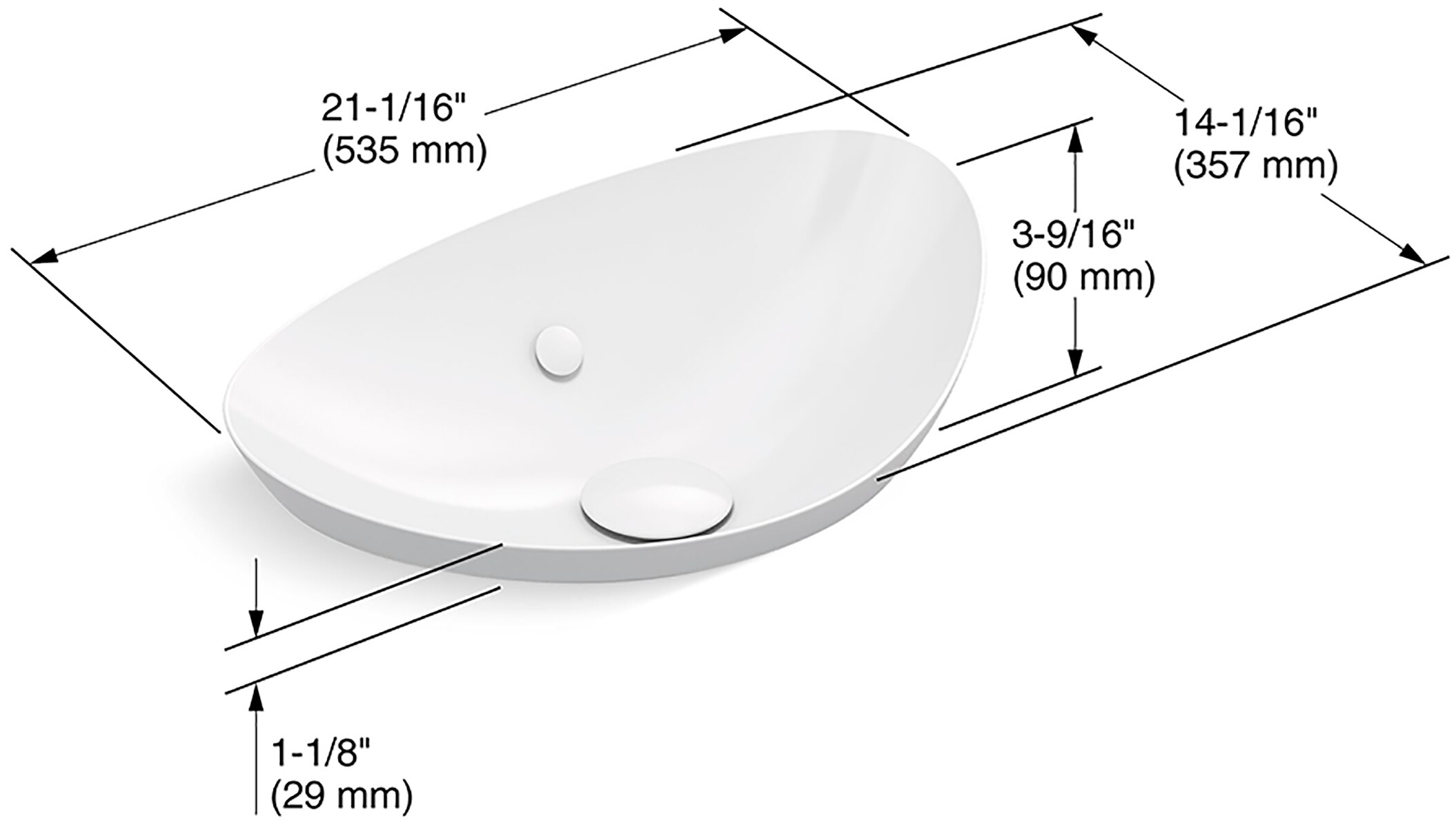 KOHLER K-20704-0 Bath-Sink - View #6