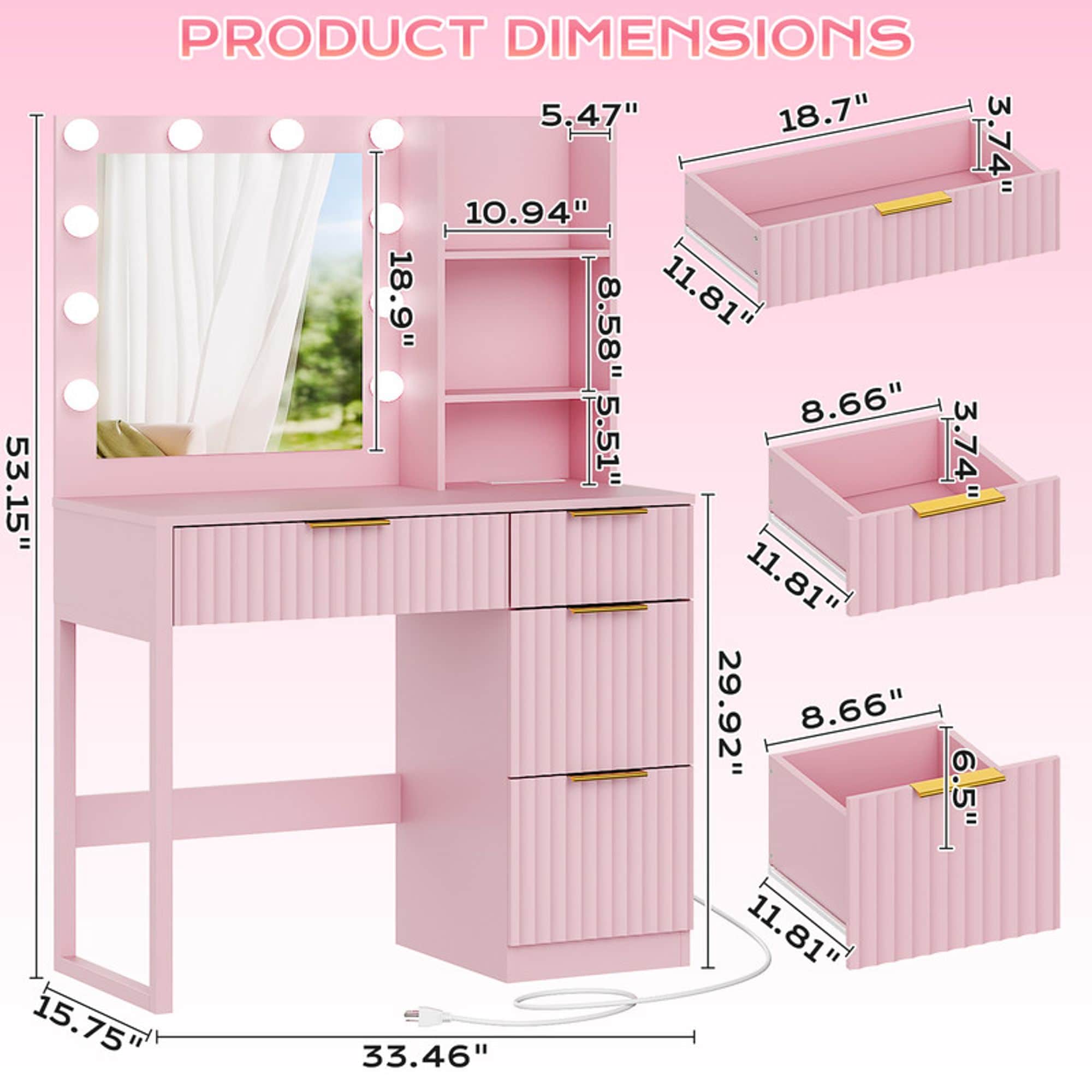Winado G52008136 Bedroom-Vanities - View #2